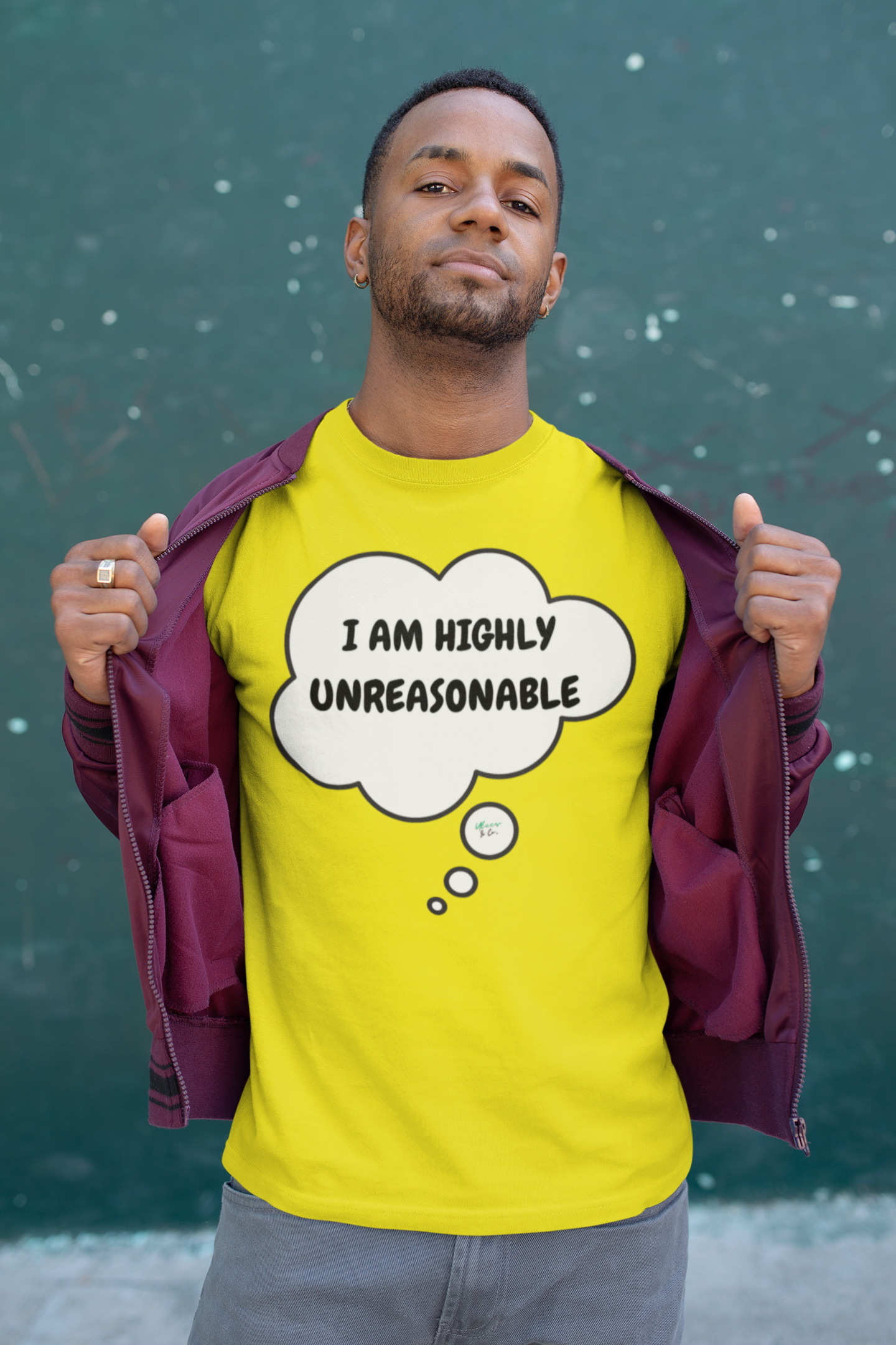 I AM HIGHLY UNREASONABLE T-SHIRT IN THOUGHT BUBBLE UNISEX TSHIRT FUNNY SAYINGS T SHIRT SARCASTIC SAYINGS T-SHIRT SARCASM TEES GIFTS FOR WOMEN GIFT FOR MEN