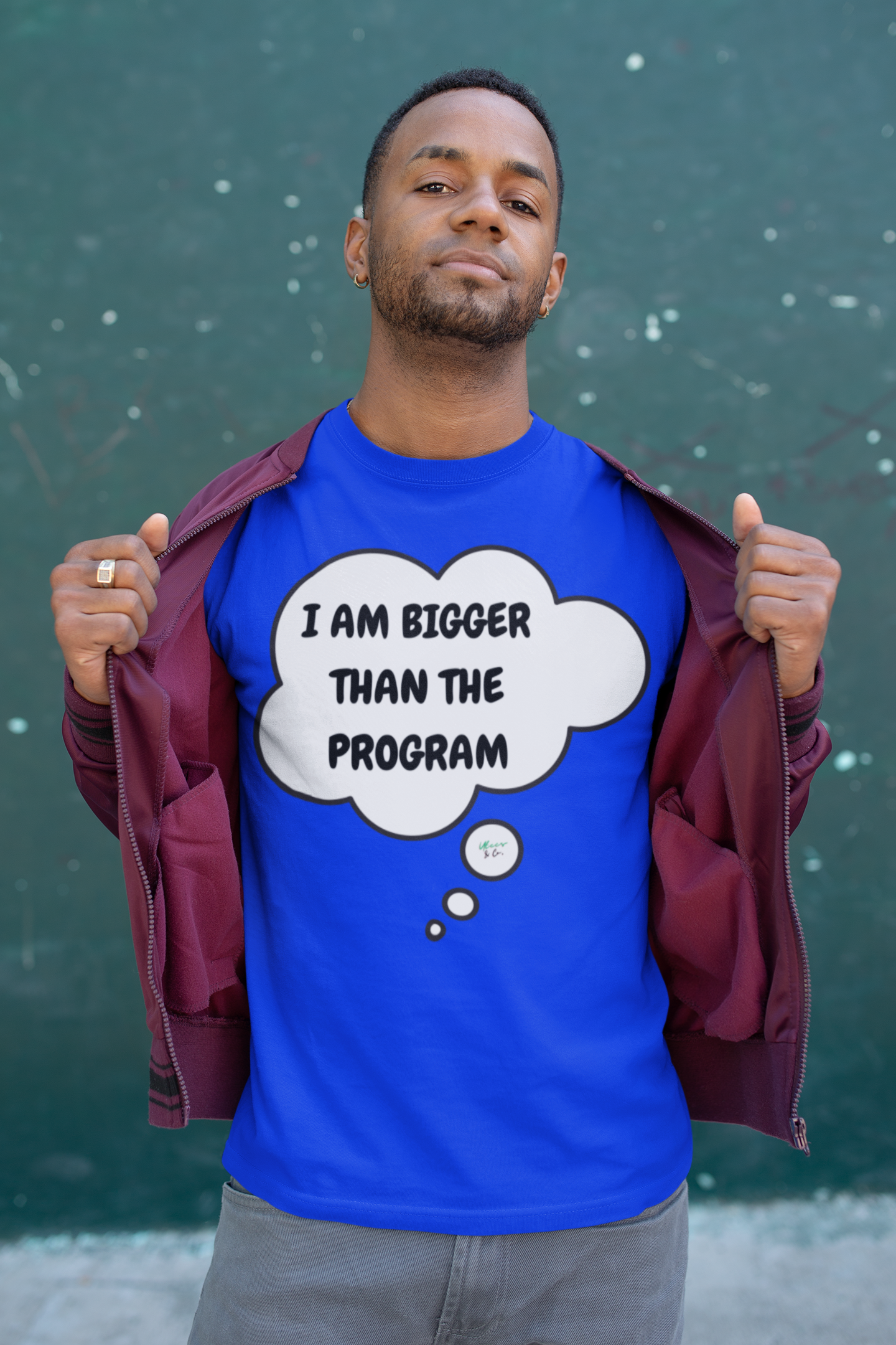 I AM BIGGER THAN THE PROGRAM T-SHIRT IN THOUGHT BUBBLE GRAPHIC UNISEX T-SHIRT SARCASTIC SHIRTS SARCASM TEES FUNNY TEES FOR WOMAN SHIRTS GIFTS HILARIOUS SHIRTS FOR MEN AND WOMEN