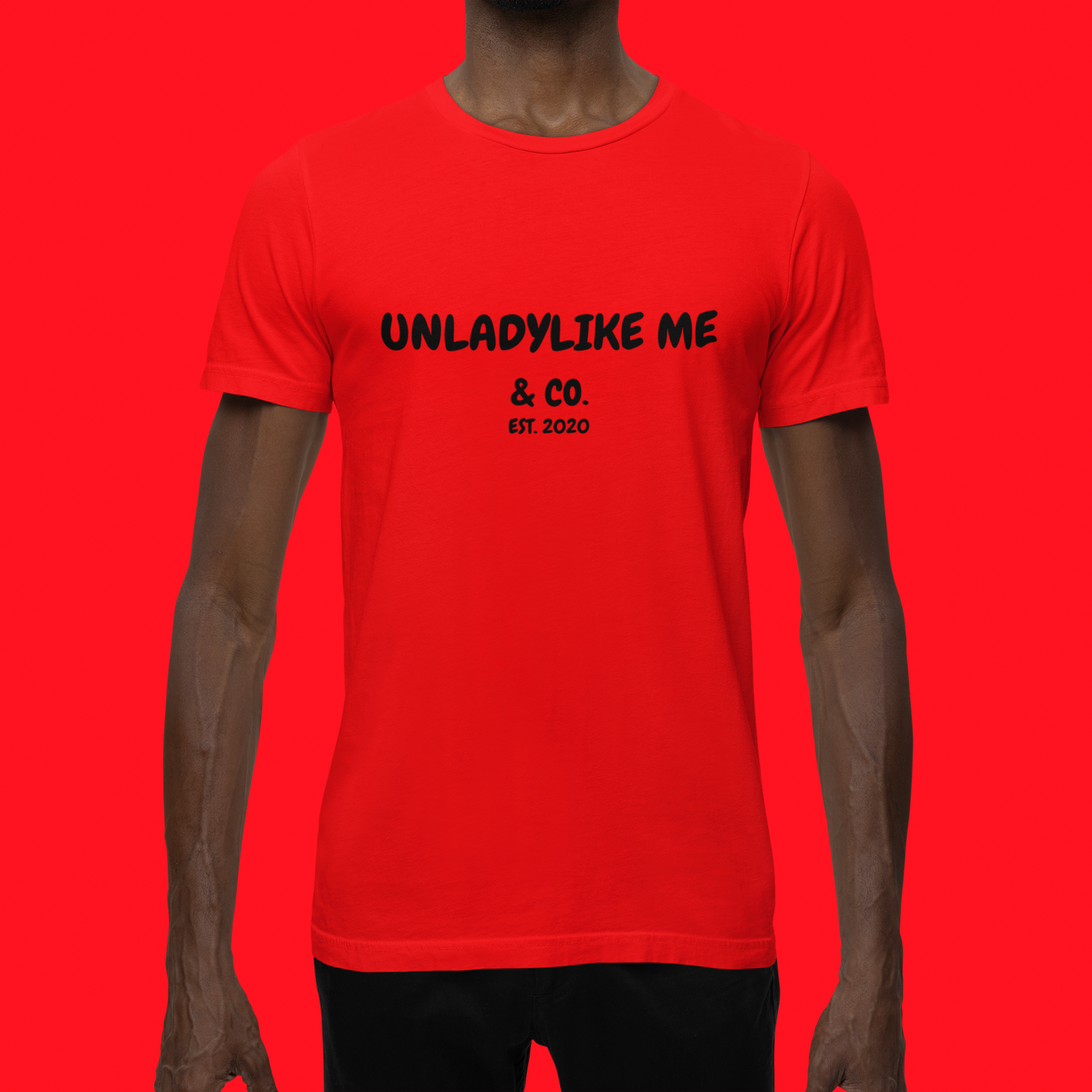 UNLADYLIKE ME & CO. BRAND LOGO BLACK FONT UNISEX T-SHIRT BRAND LOGO SHIRTS GIFTS FOR WOMEN TSHIRTS LOGO BRAND FOR MEN