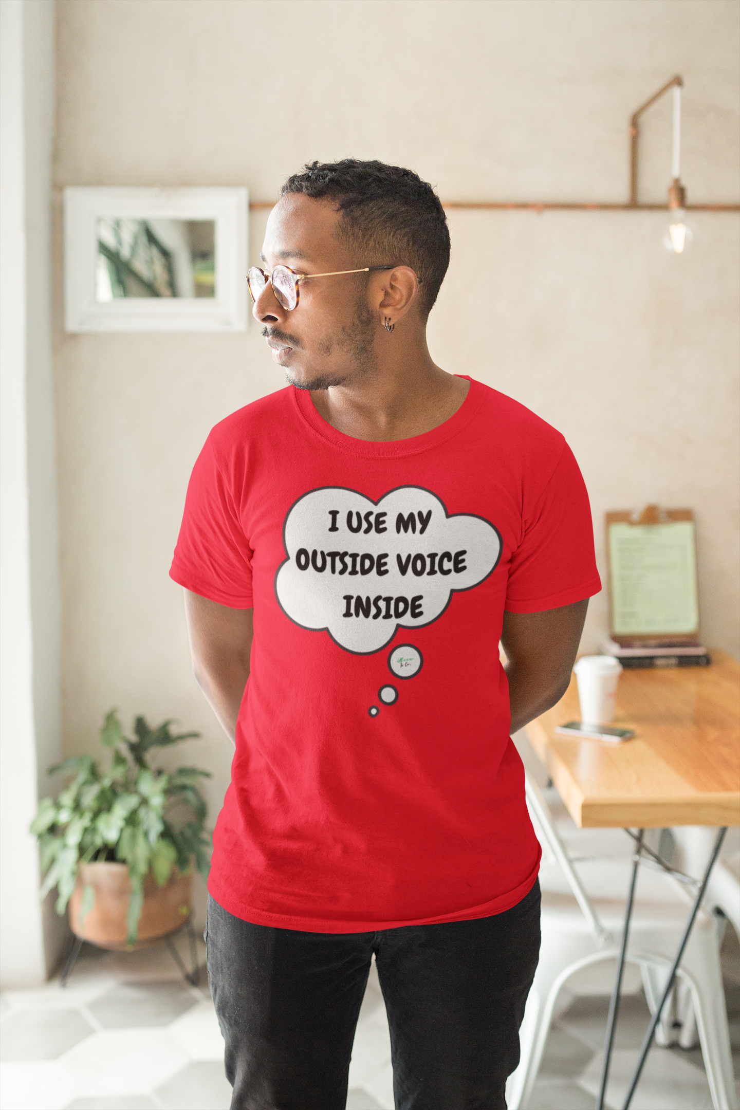 I USE MY OUTDOOR VOICE INSIDE T-SHIRT IN THOUGHT BUBBLE UNISEX TSHIRT FUNNY SAYINGS T SHIRT SARCASTIC SAYINGS T-SHIRT SARCASM TEES GIFTS FOR WOMEN GIFT FOR MEN