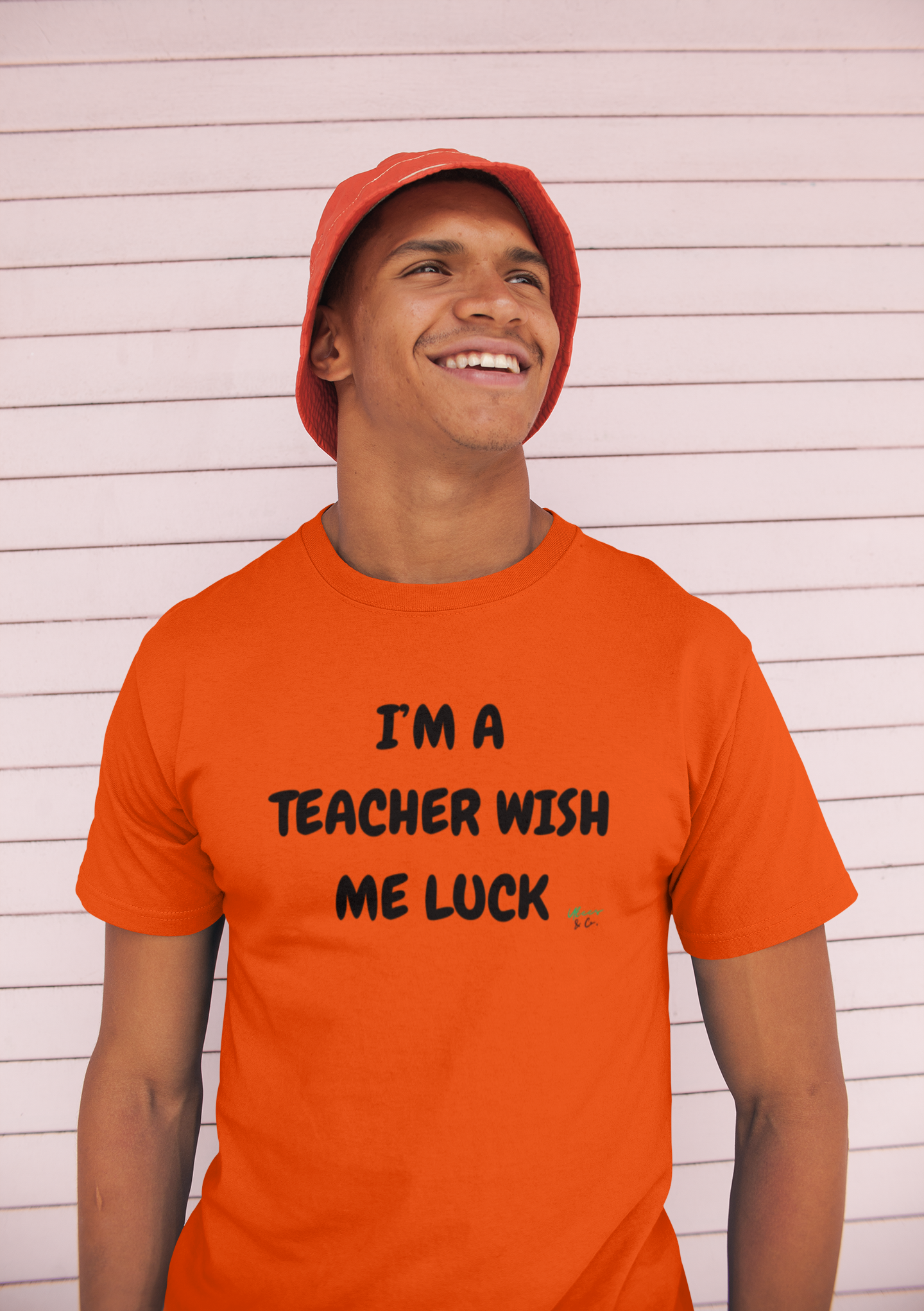 I'M A TEACHER WISH ME LUCK T-SHIRT GRAPHIC UNISEX TSHIRT FUNNY SAYINGS T SHIRT SARCASTIC SAYINGS T-SHIRT SARCASM TEES GIFTS FOR WOMEN GIFT FOR MEN
