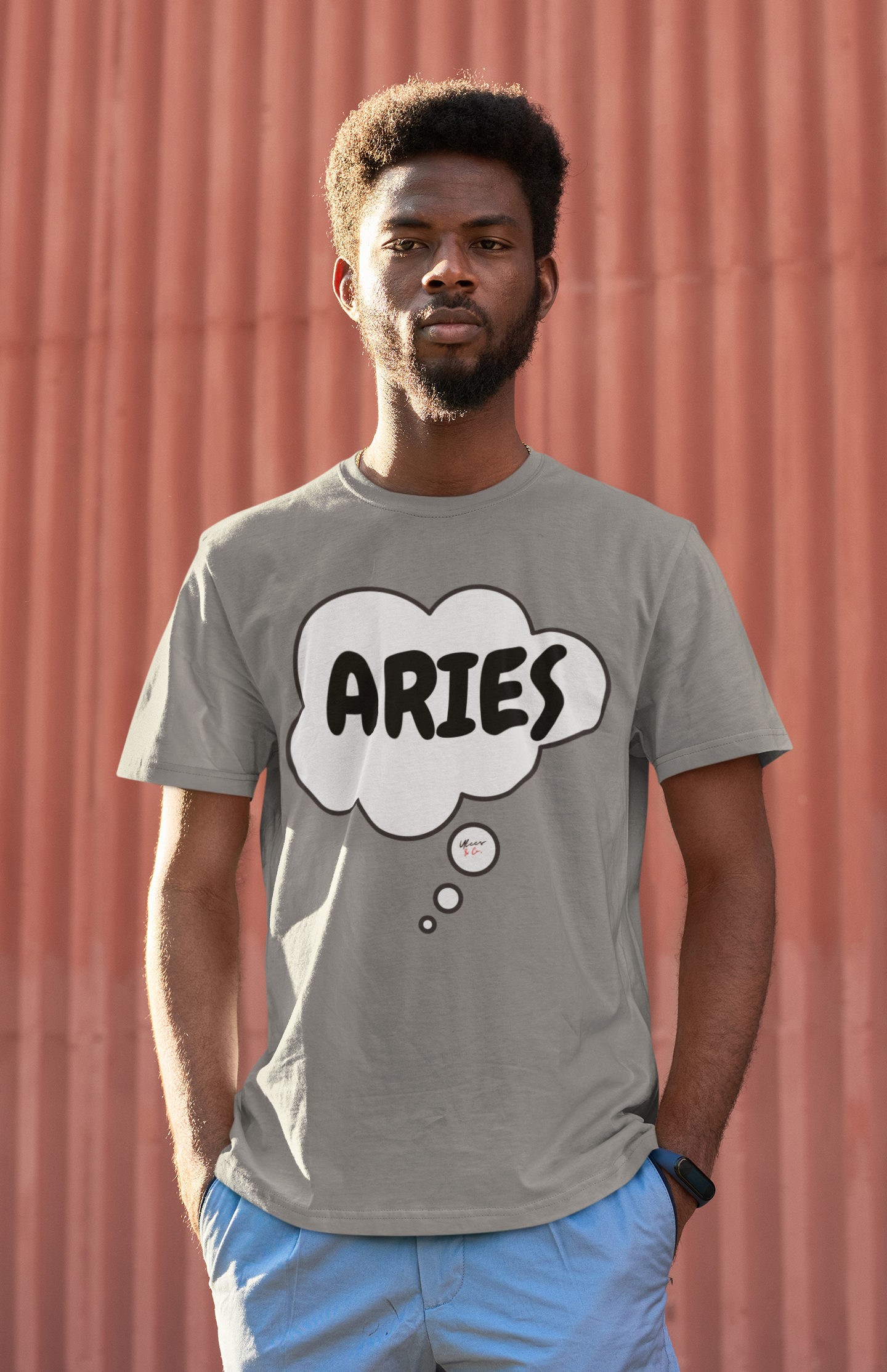 ARIES ZODIAC SIGN T-SHIRT IN THOUGHT BUBBLE ARIES HOROSCOPE ASTRONOMY SIGN UNISEX T SHIRT ARIES BIRTHDAY SIGN ARIES SEASON TSHIRT GIFT FOR AN ARIES