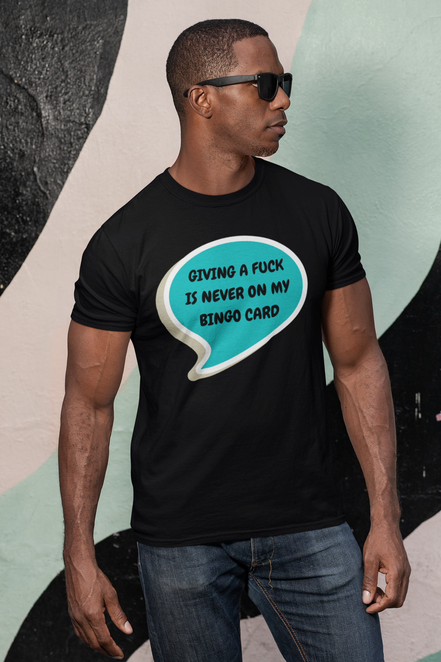 GIVING A FUCK IS NEVER ON MY BINGO CARD T-SHIRT IN SPEECH BUBBLE GRAPHIC UNISEX T-SHIRT MOTHER'S DAY GIFT FOR MOM SHIRTS FOR MOTHERS TEES FOR NEW MOMS GIFTS FOR WOMEN CELEBRATE MOM SHIRTS FOR WOMEN