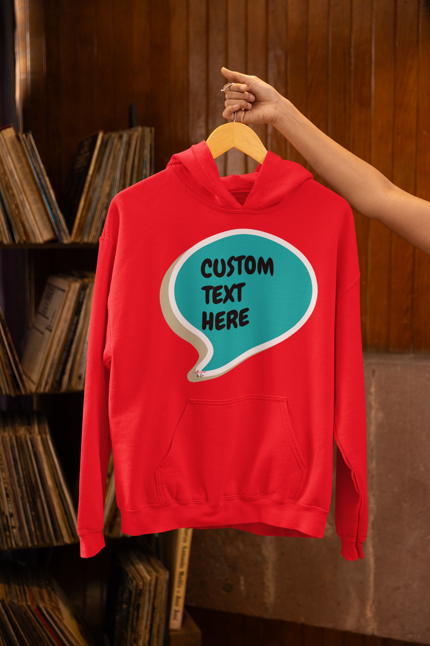 PERSONALIZED CUSTOM SPEECH BUBBLE CREATE A PERSONALIZED UNISEX PULLOVER HOODIE MAKES A GREAT GIFT FOR MEN OR WOMEN CUSTOMIZE A NAME OR FUNNY OR SARCASTIC SAYINGS FOR THE HOODIE