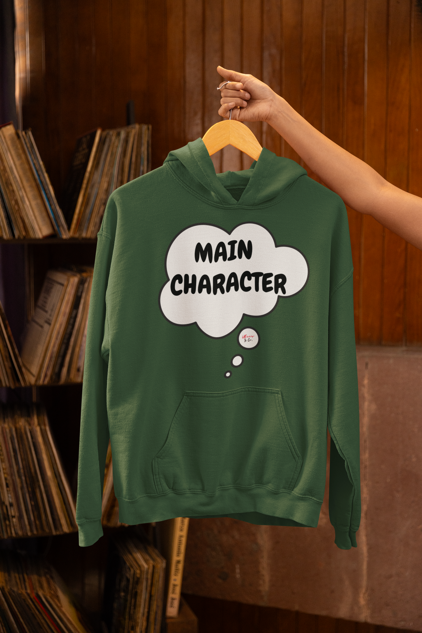 MAIN CHARACTER IN THOUGHT BUBBLE UNISEX PULLOVER HOODIE FOR WOMEN GIFT FOR MEN HOODIES FUNNY SARCASTIC SAYINGS HOODIES