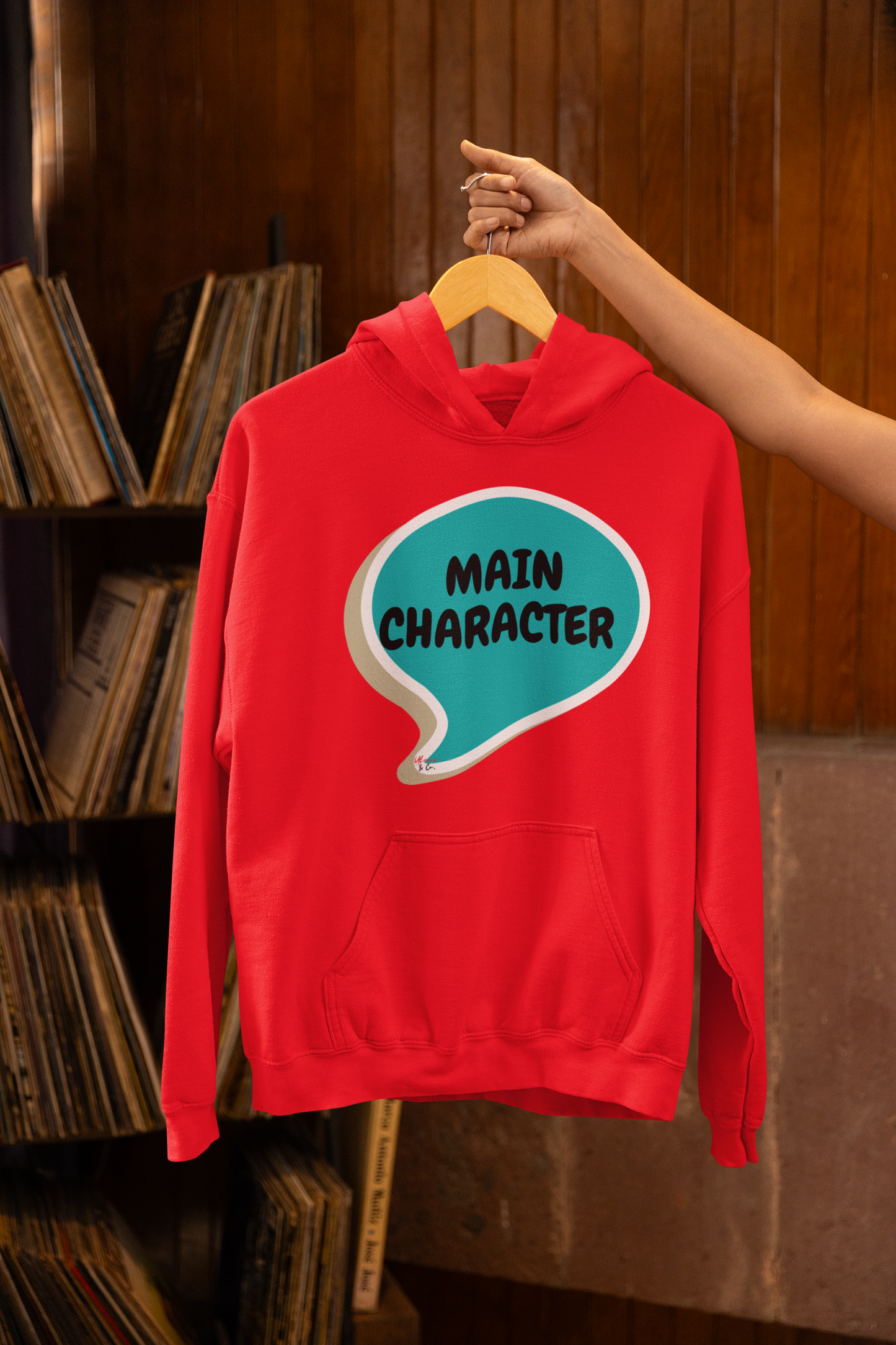 MAIN CHARACTER IN SPEECH BUBBLE UNISEX PULLOVER HOODIE FUNNY SAYINGS HOODIE FOR WOMEN SARCASTIC SAYINGS HOODIE FOR MEN