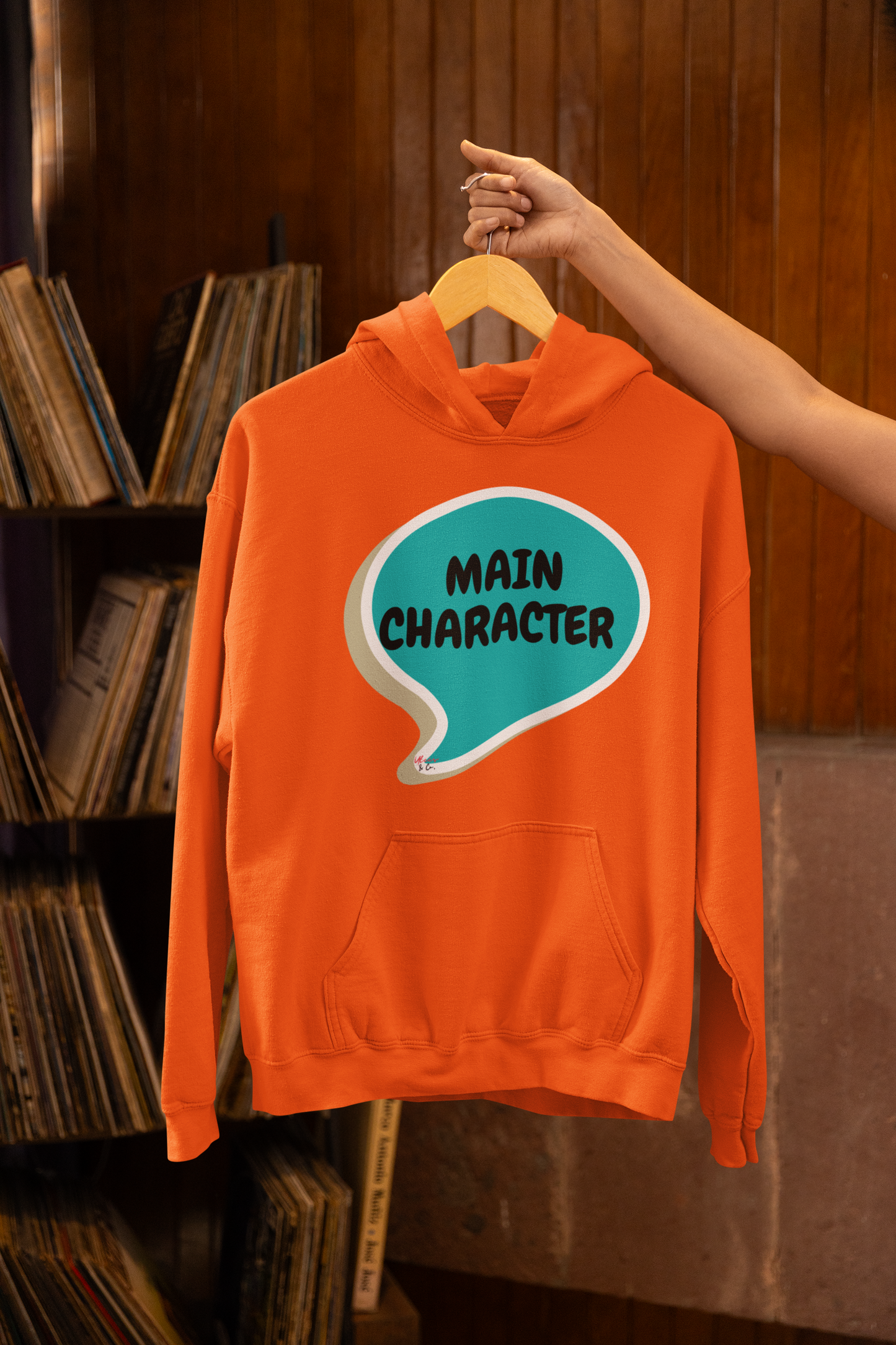 MAIN CHARACTER IN SPEECH BUBBLE UNISEX PULLOVER HOODIE FUNNY SAYINGS HOODIE FOR WOMEN SARCASTIC SAYINGS HOODIE FOR MEN