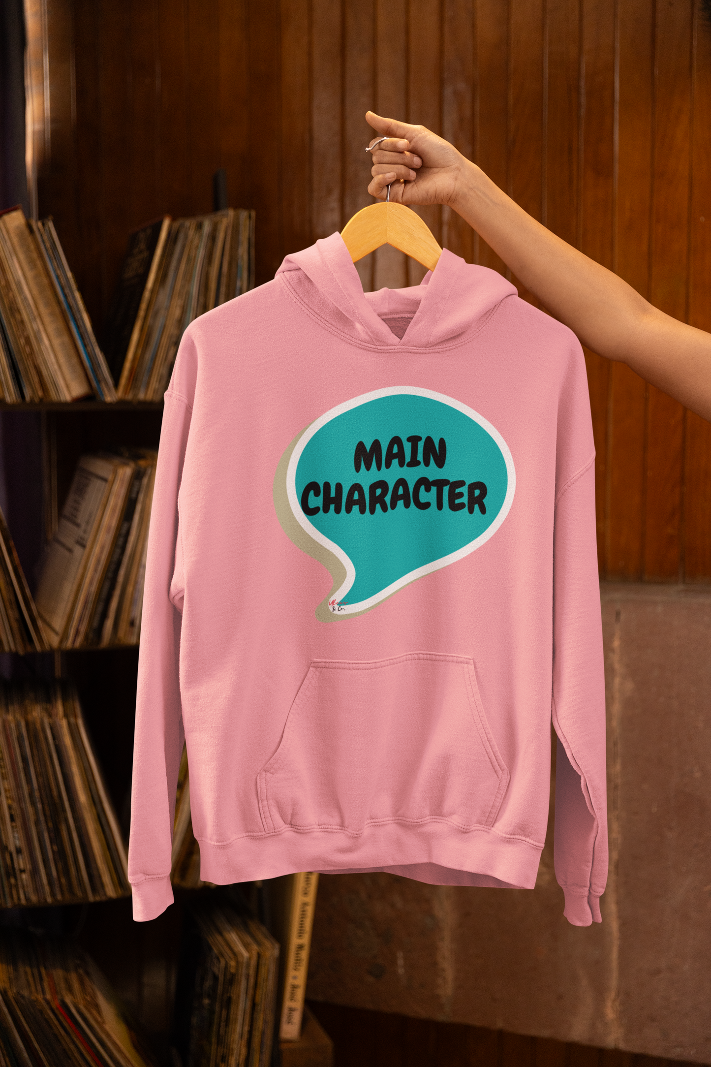 MAIN CHARACTER IN SPEECH BUBBLE UNISEX PULLOVER HOODIE FUNNY SAYINGS HOODIE FOR WOMEN SARCASTIC SAYINGS HOODIE FOR MEN