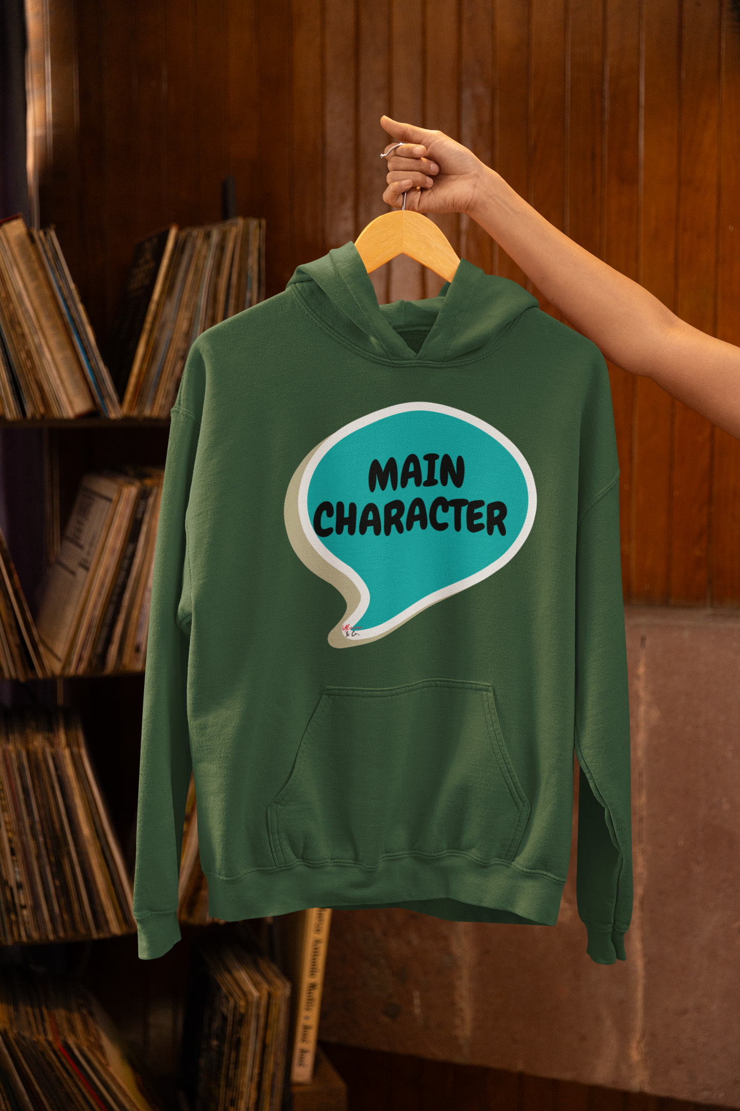 MAIN CHARACTER IN SPEECH BUBBLE UNISEX PULLOVER HOODIE FUNNY SAYINGS HOODIE FOR WOMEN SARCASTIC SAYINGS HOODIE FOR MEN