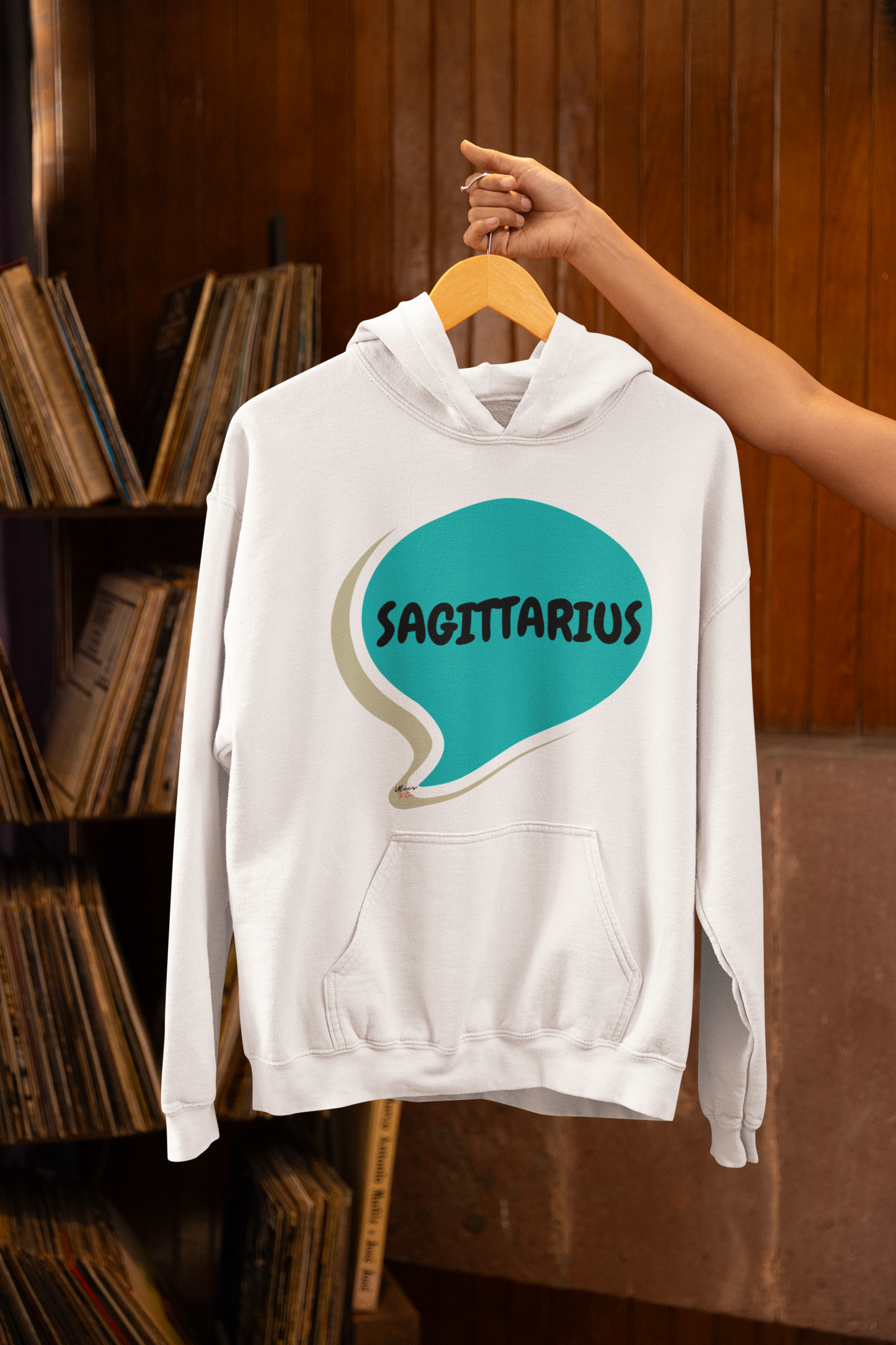 SAGITTARIUS ZODIAC SIGN HOODIE IN SPEECH BUBBLE SAGITTARIUS HOROSCOPE BIRTHDAY SIGN GIFT FOR BIRTHDAY SAGITTARIUS SEASON SAGITTARIUS ASTROLOGY SIGN HOODIE