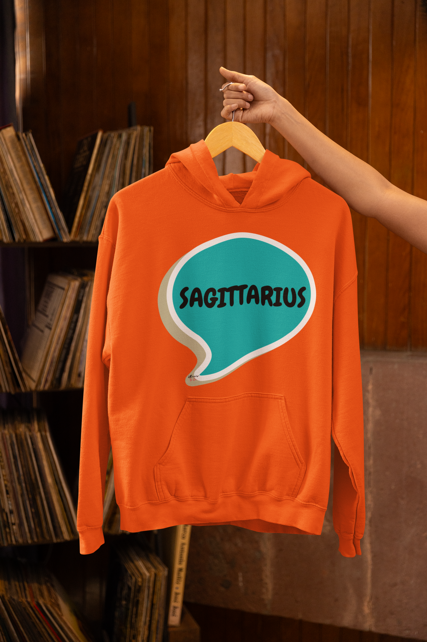 SAGITTARIUS ZODIAC SIGN HOODIE IN SPEECH BUBBLE SAGITTARIUS HOROSCOPE BIRTHDAY SIGN GIFT FOR BIRTHDAY SAGITTARIUS SEASON SAGITTARIUS ASTROLOGY SIGN HOODIE