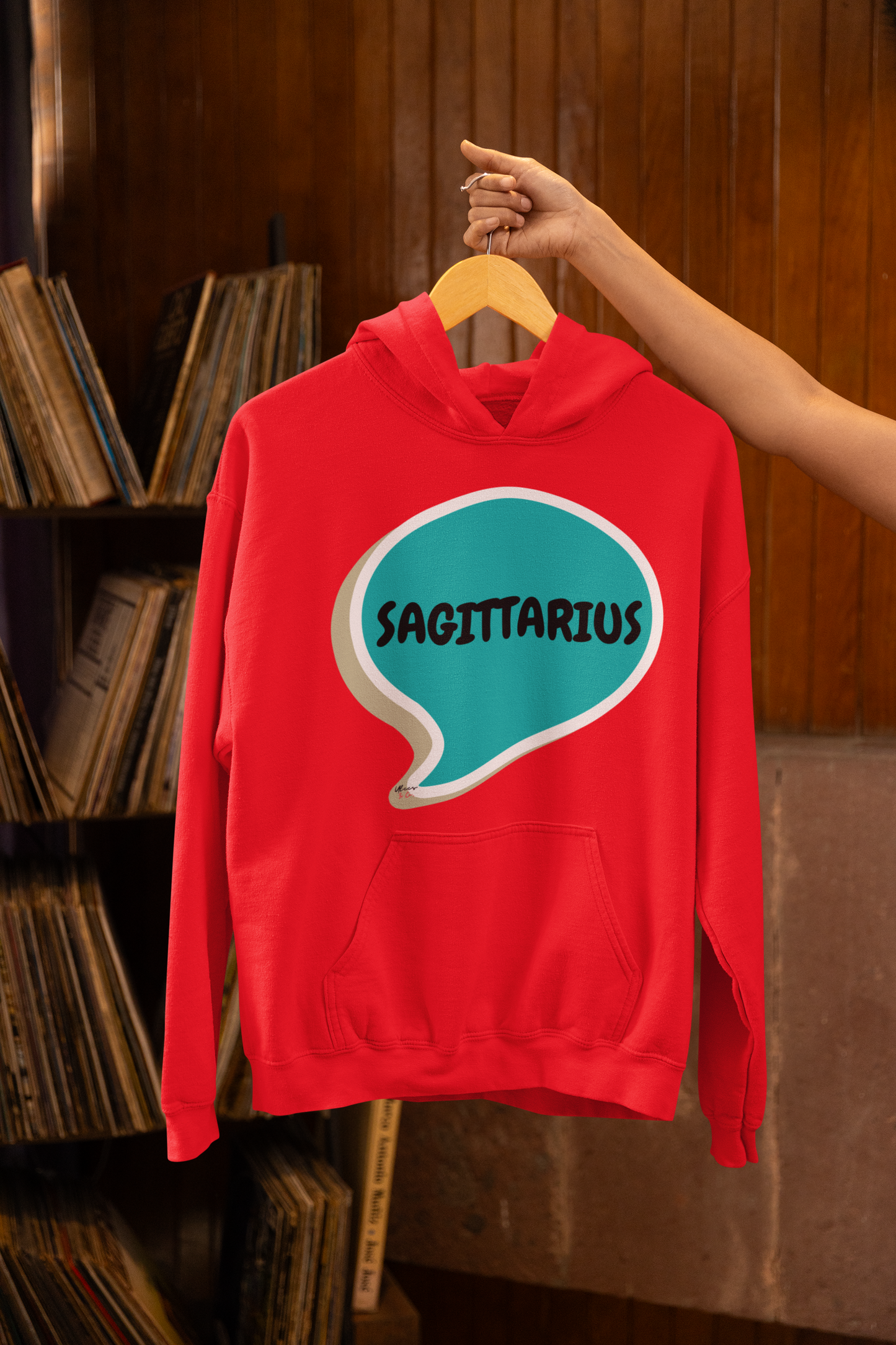 SAGITTARIUS ZODIAC SIGN HOODIE IN SPEECH BUBBLE SAGITTARIUS HOROSCOPE BIRTHDAY SIGN GIFT FOR BIRTHDAY SAGITTARIUS SEASON SAGITTARIUS ASTROLOGY SIGN HOODIE