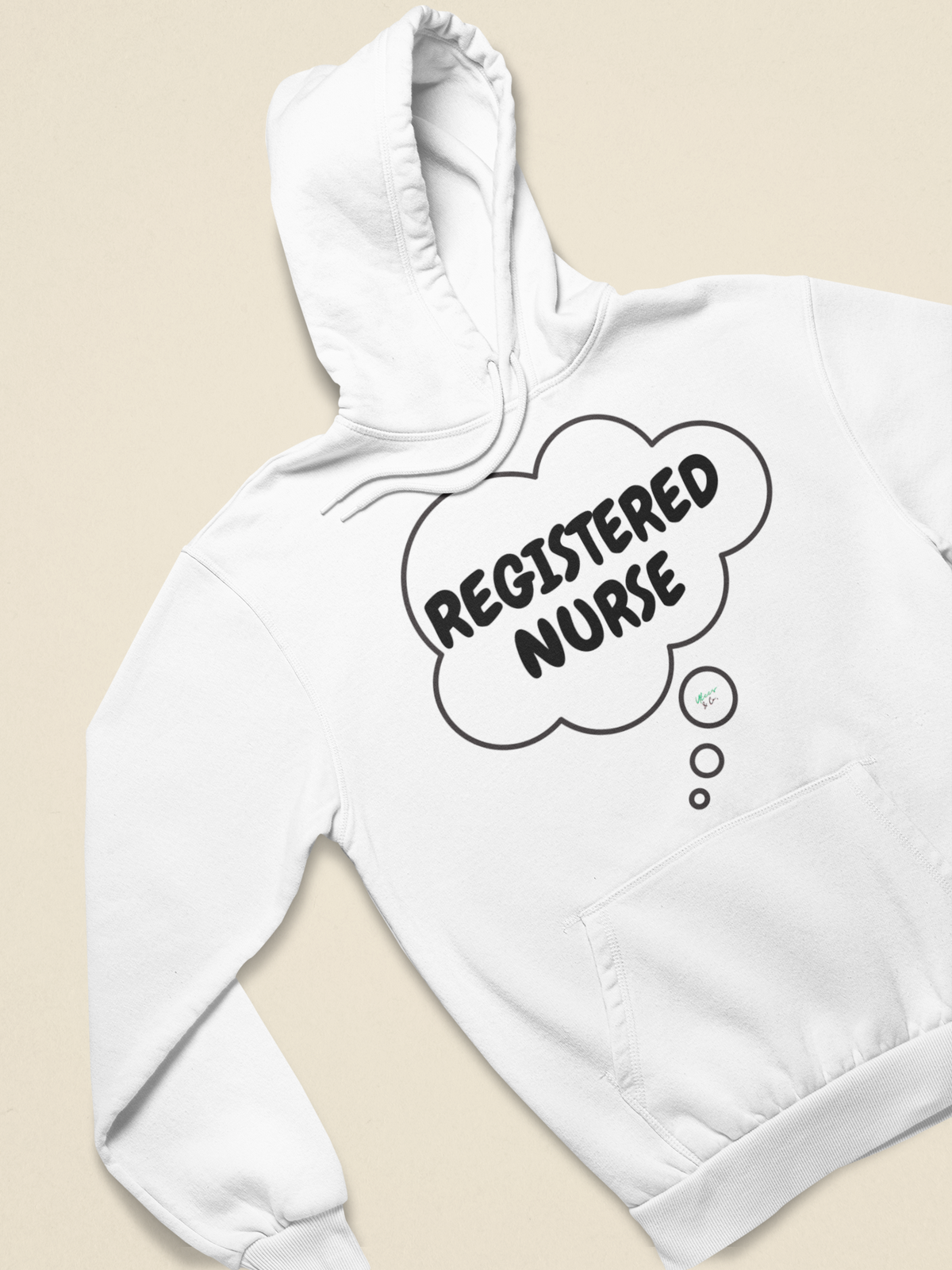 REGISTERED NURSE HOODIE IN THOUGHT BUBBLE GRAPHIC HOODIE UNISEX PULLOVER HOODIE OCCUPATION UNISEX HOODIE JOB HOODIES GIFTS FOR WOMEN GIFTS FOR MEN OCCUPATION