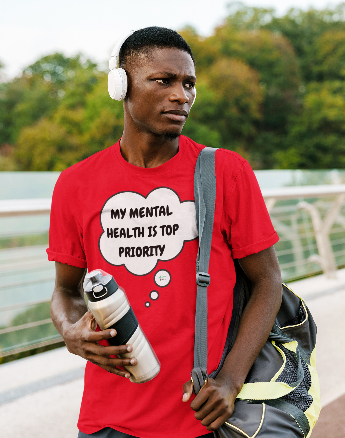 MY MENTAL HEALTH IS TOP PRIORITY T-SHIRT IN THOUGHT BUBBLE UNISEX TSHIRT FUNNY SAYINGS T SHIRT SARCASTIC SAYINGS T-SHIRT SARCASM TEES