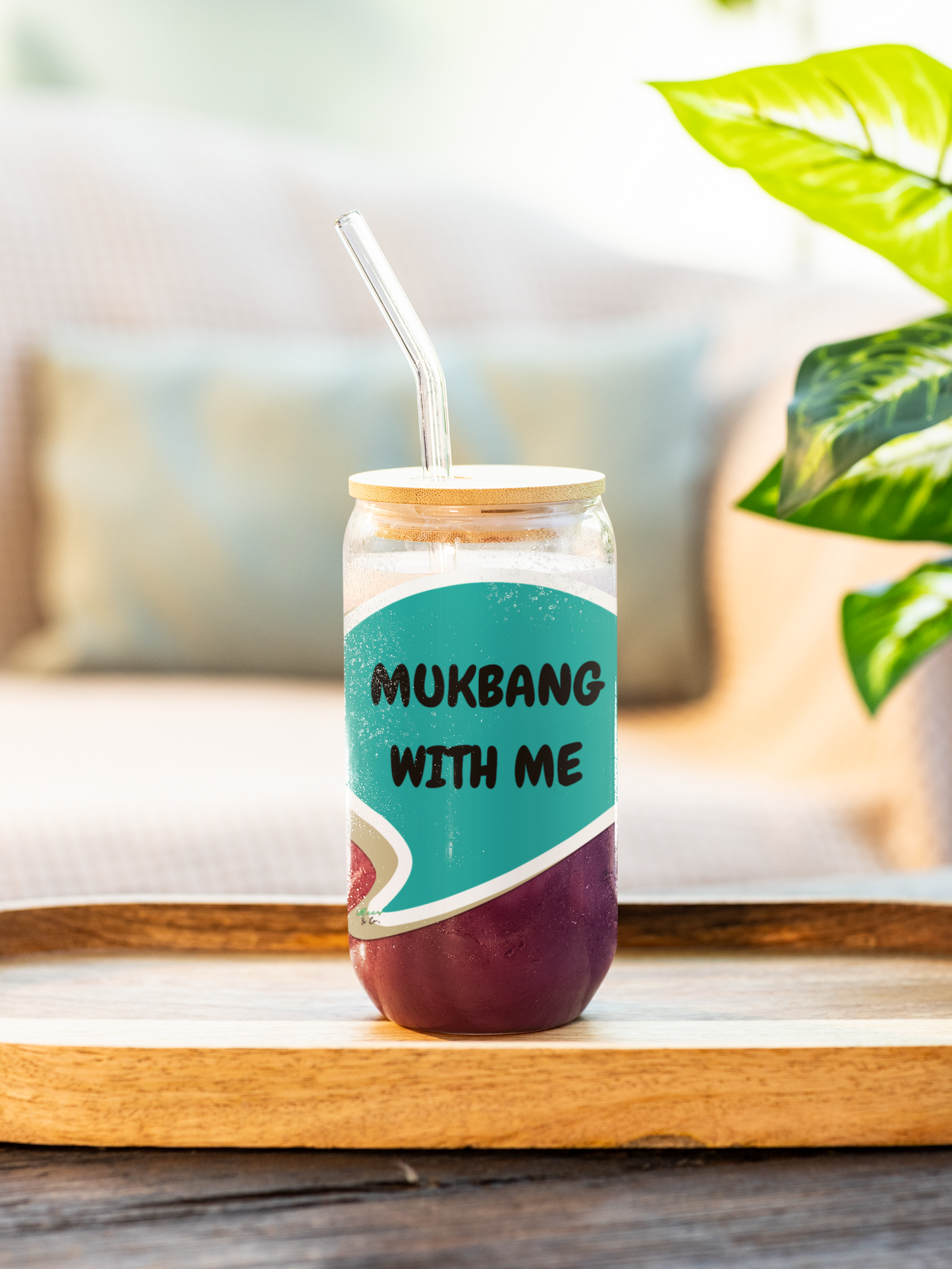 MUCKBANG WITH ME SIPPER GLASS 16oz SPEECH BUBBLE FUNNY SAYINGS GLASSWARE ICED GLASS SARCASM ICED COFFEE GLASSES SARCASTIC SAYINGS DRINKWARE BAMBOO LID WITH STRAW GLASS CAN TUMBLERS