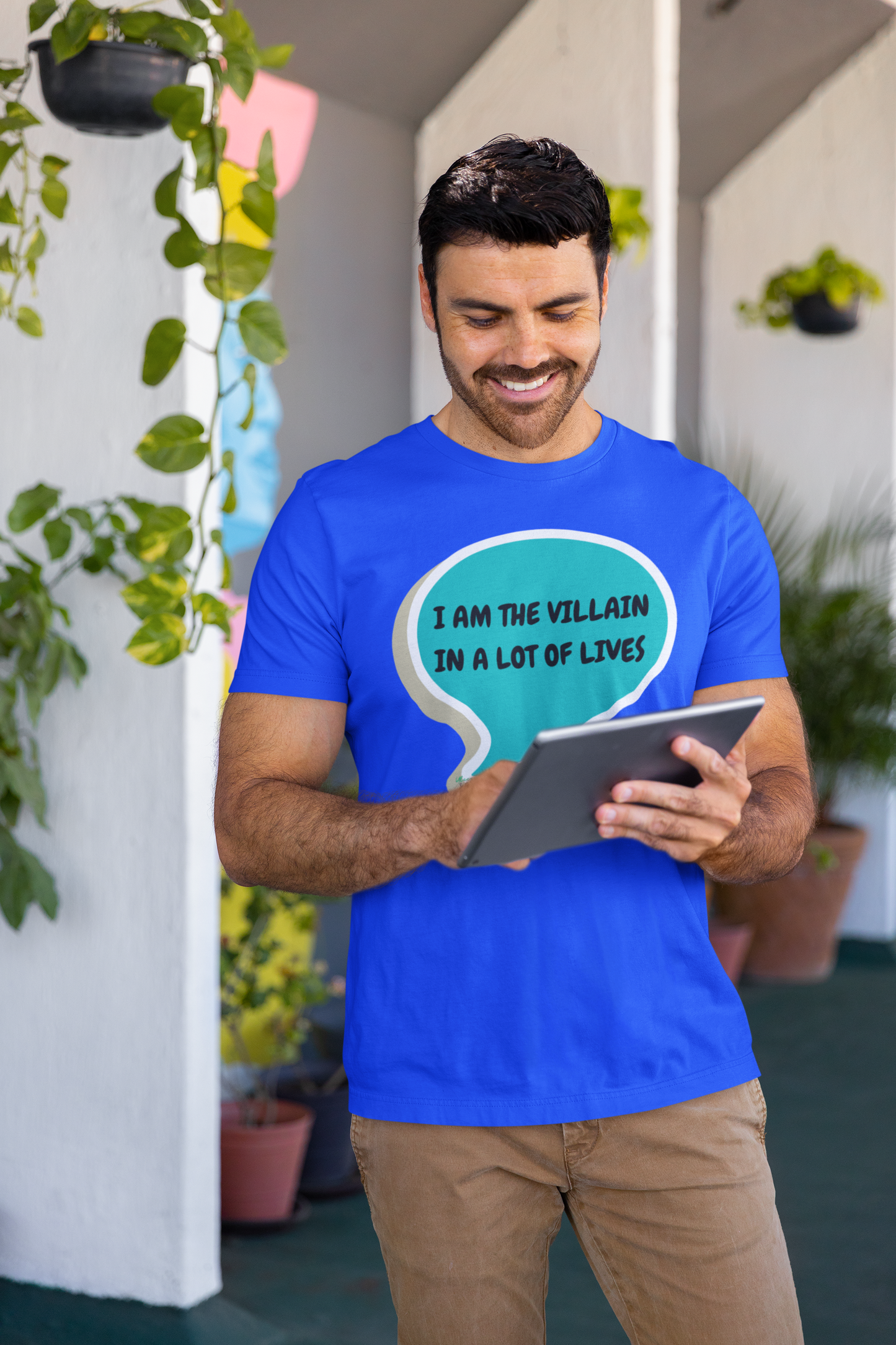 I AM THE VILLAIN IN A LOT OF LIVES T-SHIRT IN SPEECH BUBBLE UNISEX TSHIRT FUNNY SAYINGS T SHIRT SARCASTIC SAYINGS T-SHIRT SARCASM TEES