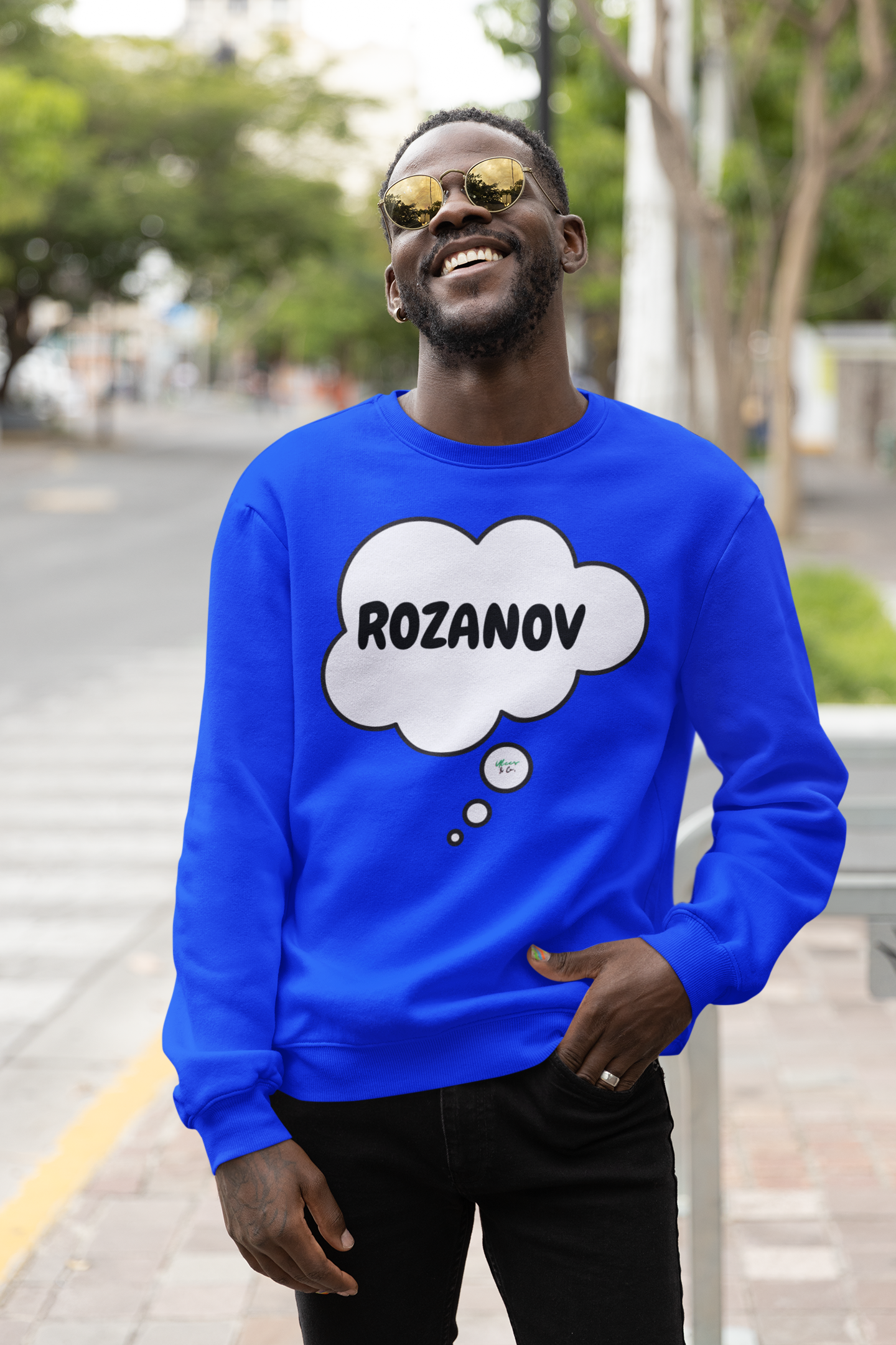 ROZANOV SWEATSHIRT IN THOUGHT BUBBLE GRAPHIC UNISEX CREWNECK PULLOVER SWEATSHIRT HEATED RIVALRY SWEATER ILYA ROZANOV SWEATSHIRTS FOR WOMEN SWEATSHIRTS FOR MEN HOCKEY PLAYERS GIFT IDEAS JERSEY NUMBER T-SHIRT FAN MERCH HOCKEY ROMANCE