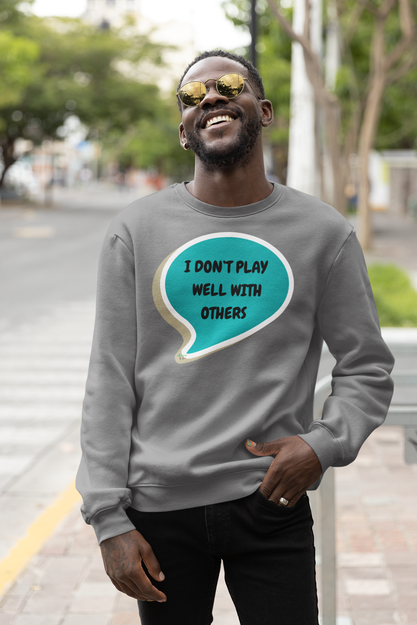 I DON'T PLAY WELL WITH OTHERS SWEATSHIRT IN SPEECH BUBBLE UNISEX CREWNECK PULLOVER SWEATSHIRT FUNNY SAYINGS SWEATER SARCASTIC SAYINGS SWEATSHIRTS FOR WOMEN SWEATSHIRTS FOR MEN