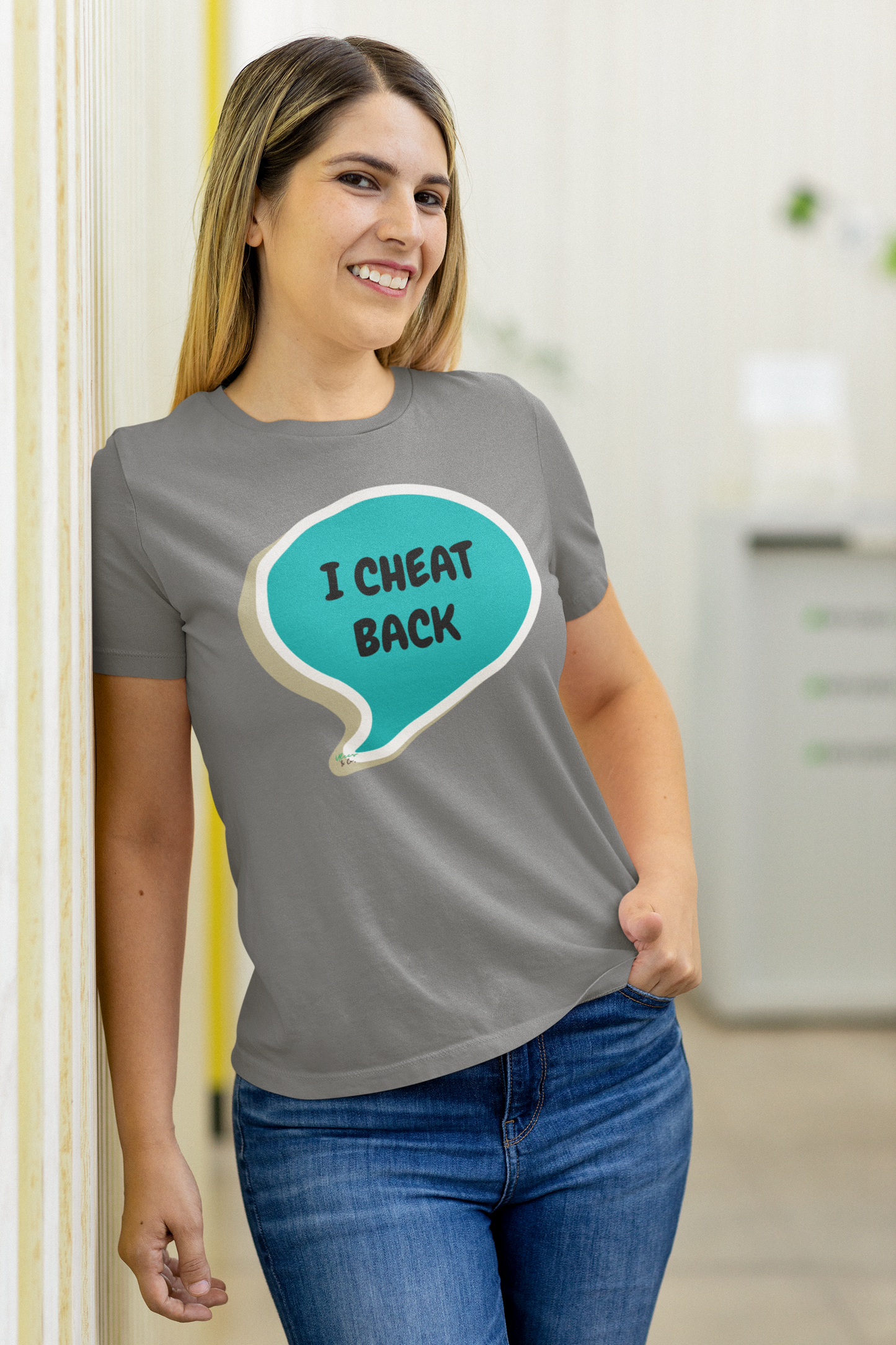I CHEAT BACK T-SHIRT UNIQUE GRAPHIC UNISEX SPEECH BUBBLE SHIRT CASUAL STREETWEAR FASHION FUNNY SAYINGS TEES SARCASTIC SAYINGS T-SHIRT HILARIOUS SHIRTS SARCASM TEES BIRTHDAY GIFTS FOR WOMEN GIFT FOR MEN CLOTHING BRAND