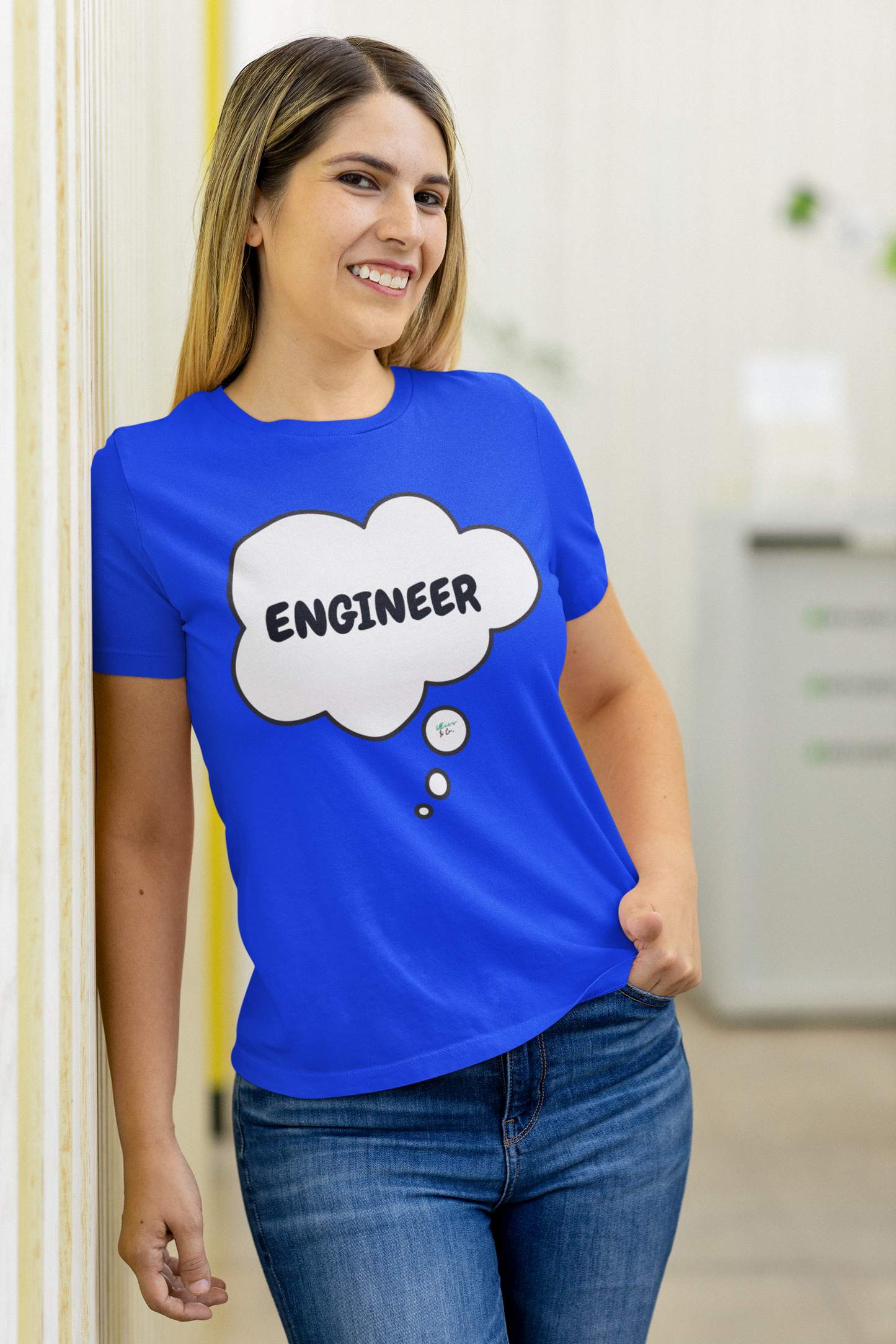 ENGINEER IN THOUGHT BUBBLE GRAPHIC UNISEX T-SHIRT SARCASTIC SHIRTS SARCASM TEES FUNNY TEES FOR WOMAN SHIRTS GIFTS HILARIOUS SHIRTS FOR MEN AND WOMEN
