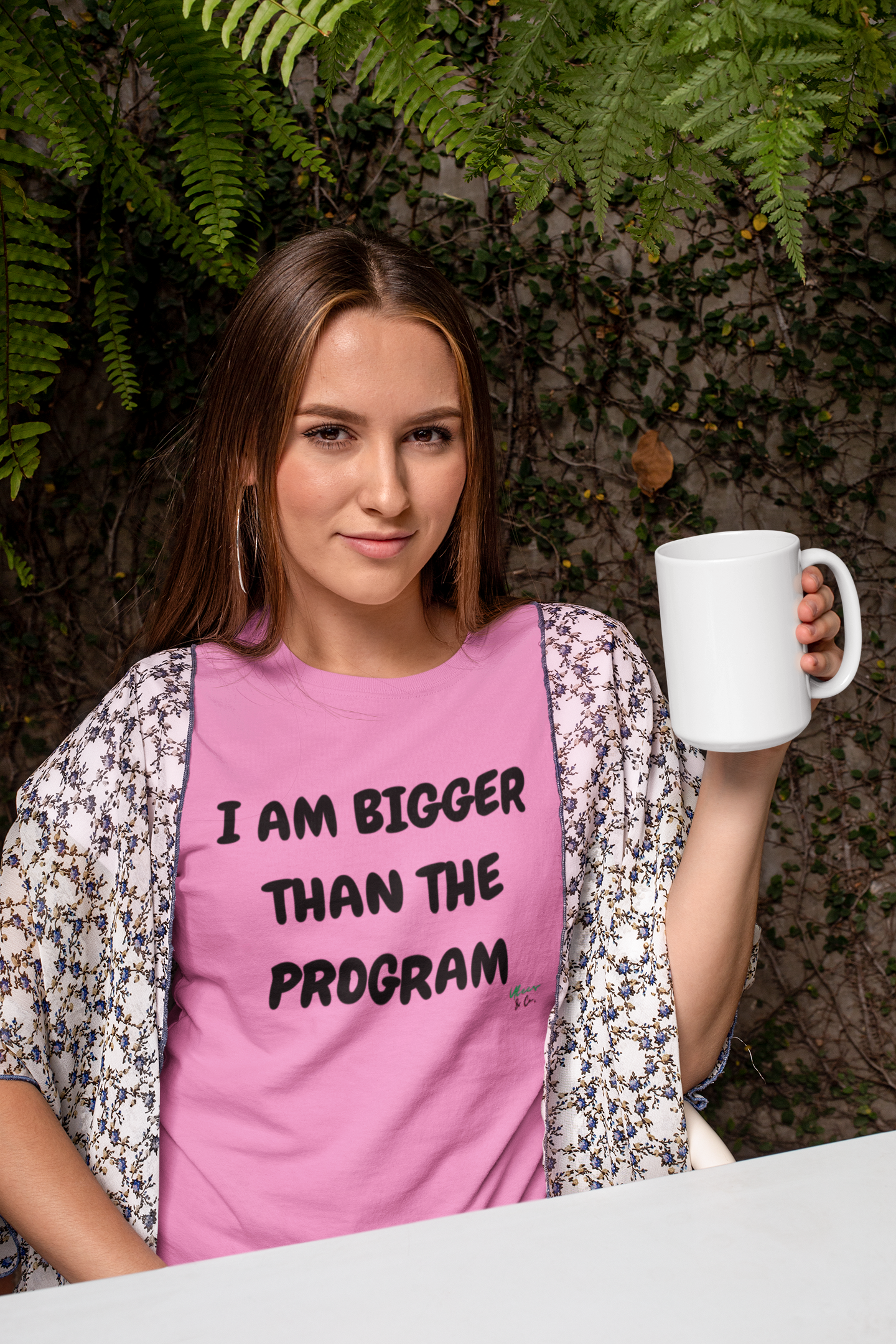 I AM BIGGER THAN THE PROGRAM T-SHIRT IN TEXT ONLY GRAPHIC UNISEX T-SHIRT SARCASTIC SHIRTS SARCASM TEES FUNNY TEES FOR WOMAN SHIRTS GIFTS HILARIOUS SHIRTS FOR MEN AND WOMEN