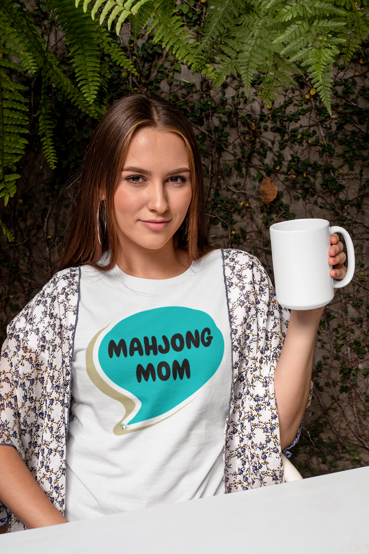 MAHJONG MOM T-SHIRT UNIQUE GRAPHIC UNISEX SPEECH BUBBLE DESIGN SHIRT MAHJONG GAME TEES GIFT T-SHIRT MAHJONG PLAYERS SHIRTS BIRTHDAY GIFTS FOR WOMEN GIFT FOR MEN CLOTHING BRAND
