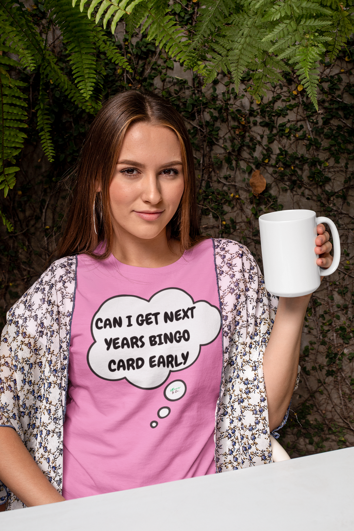 CAN I GET NEXT YEARS BINGO CARD EARLY T-SHIRT UNIQUE GRAPHIC UNISEX IN THOUGHT BUBBLE DESIGN SHIRT CASUAL STREETWEAR FASHION FUNNY SAYINGS TEES SARCASTIC TEES BIRTHDAY GIFTS WOMEN SHIRTS FOR MEN