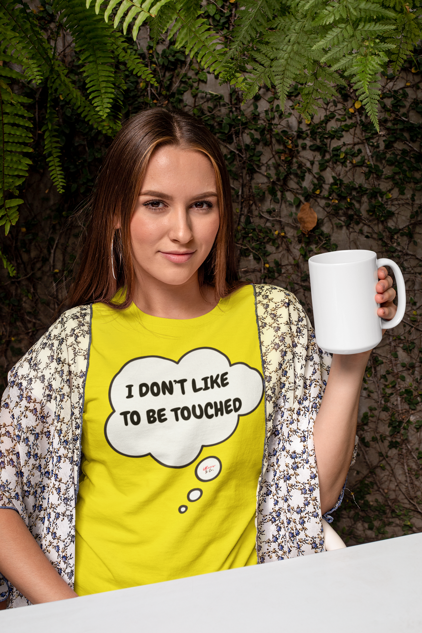 I DON'T LIKE TO BE TOUCHED T-SHIRT IN THOUGHT BUBBLE UNISEX TSHIRT FUNNY SAYINGS T SHIRT SARCASTIC SAYINGS T-SHIRT SARCASM TEES