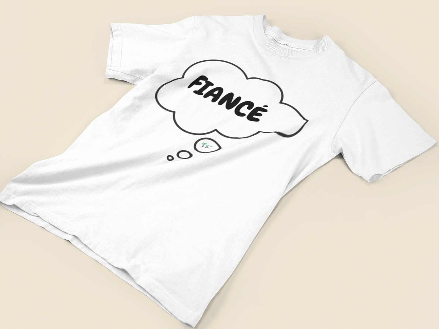 FIANCÉ T-SHIRT IN THOUGHT BUBBLE UNISEX TSHIRT GIFT FOR GROOM GIFT FOR BACHLOR PARTY GIFT FOR A BOYFRIEND OR FIANCÉ GIFT FOR GROOMSMEN PARTY FUTURE HUSBAND T SHIRT