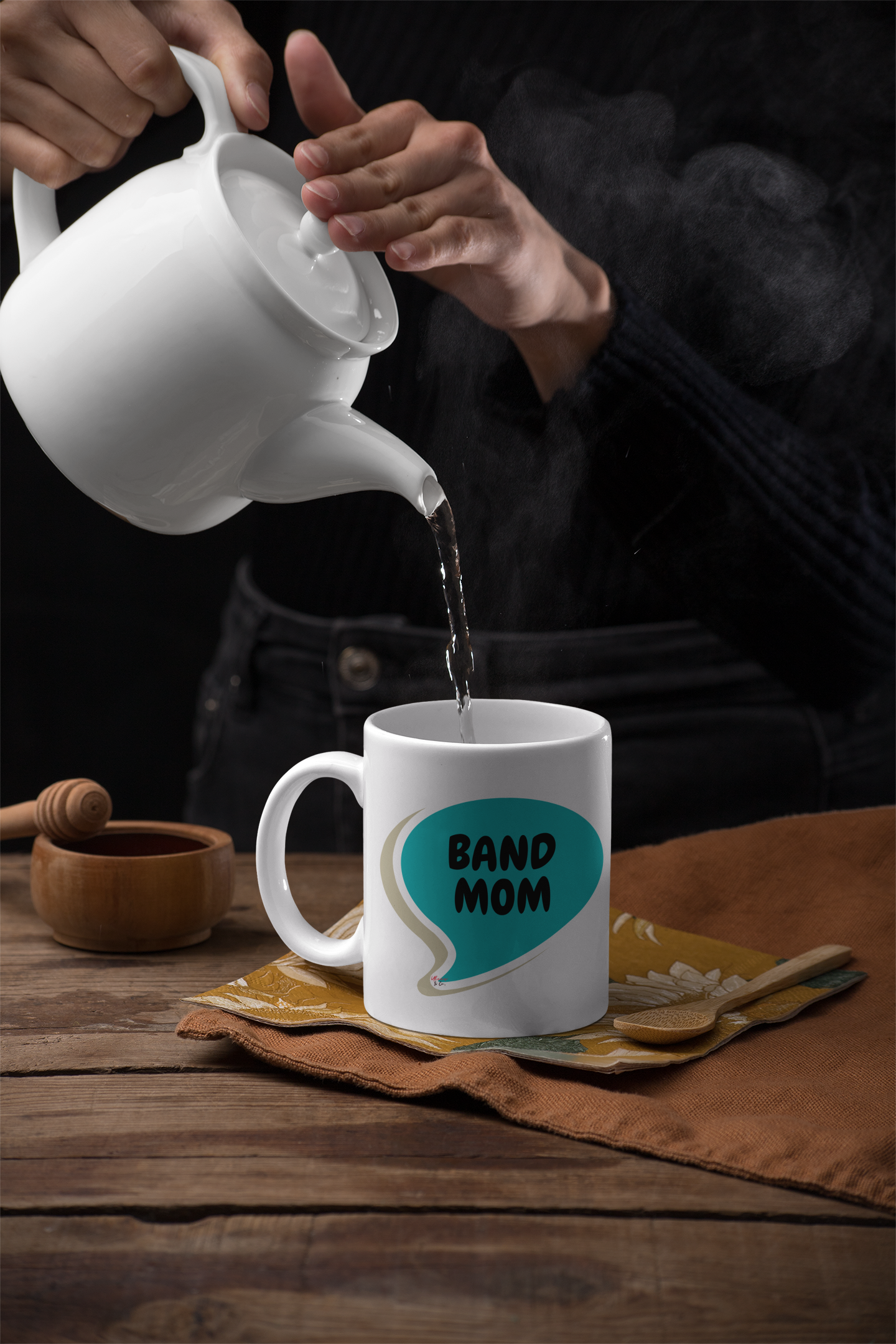 BAND MOM COFFEE MUG FOR MOM OF BAND KIDS IN SPEECH BUBBLE CERAMIC MUG 11oz MOTHER'S DAY GIFT FOR COFFEE DRINKER FOR MOM COFFEE MUG GIFT FOR COFFEE LOVER