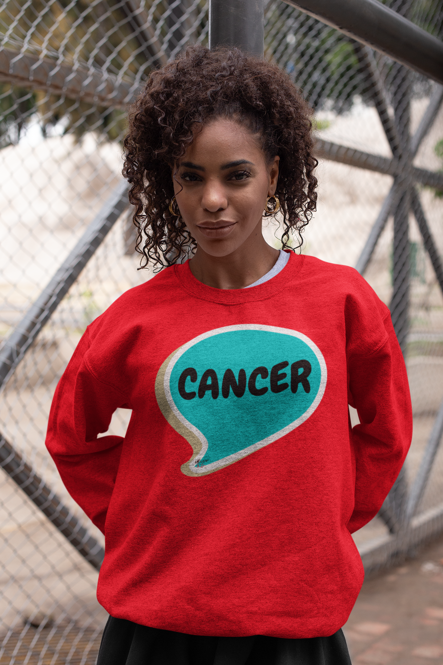 CANCER ZODIAC SIGN IN SPEECH BUBBLE CREWNECK UNISEX PULLOVER SWEATSHIRT CONSTELLATION SIGN ASTRONOMY SWEATERS FOR WOMEN HOROSCOPE CANCER SIGN SWEATSHIRT FOR MEN GIFT