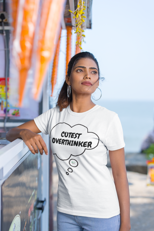 CUTEST OVERTHINKER T-SHIRT IN THOUGHT BUBBLE UNISEX T SHIRT FUNNY SAYINGS TSHIRT GIFT SARCASTIC SAYINGS T-SHIRT GIFT