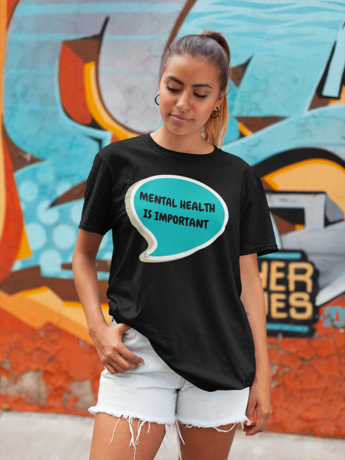 MENTAL HEALTH IS IMPORTANT T-SHIRT IN SPEECH BUBBLE UNISEX TSHIRT FUNNY SAYINGS T SHIRT SARCASTIC SAYINGS T-SHIRT SARCASM TEES