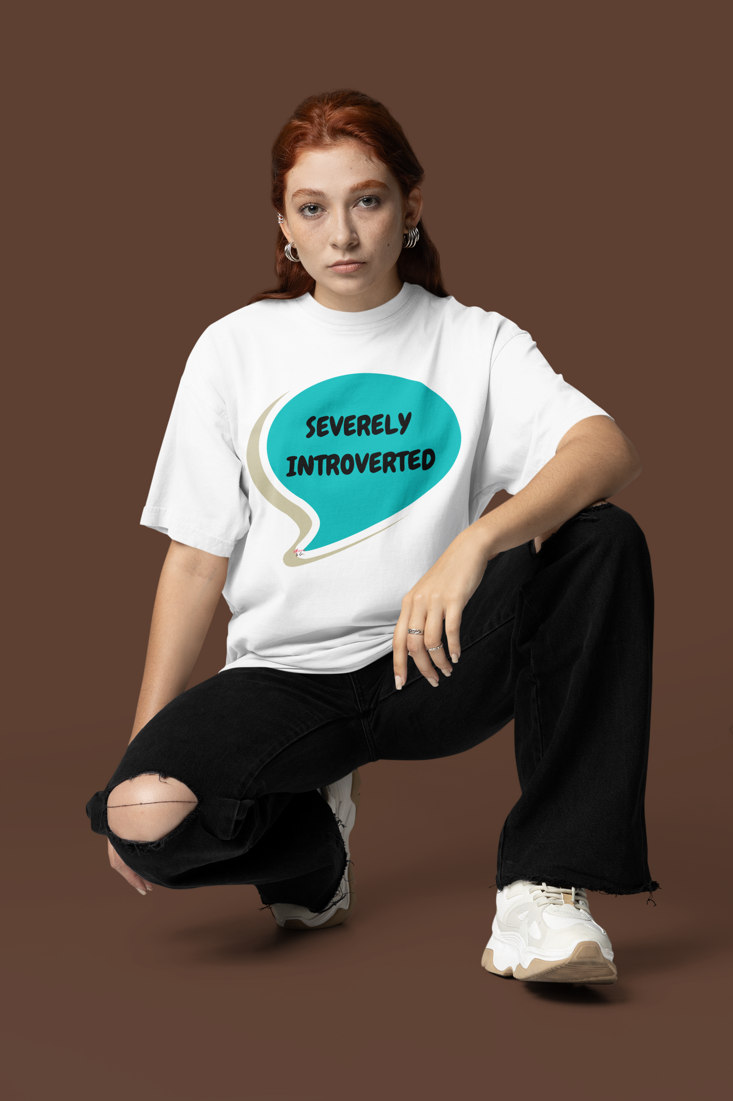 SEVERELY INTROVERTED T SHIRT IN SPEECH BUBBLE SARCASTIC UNISEX T-SHIRT FOR WOMEN ADULT HUMOR FOR MEN TSHIRT FUNNY SAYINGS TEE SHIRTS