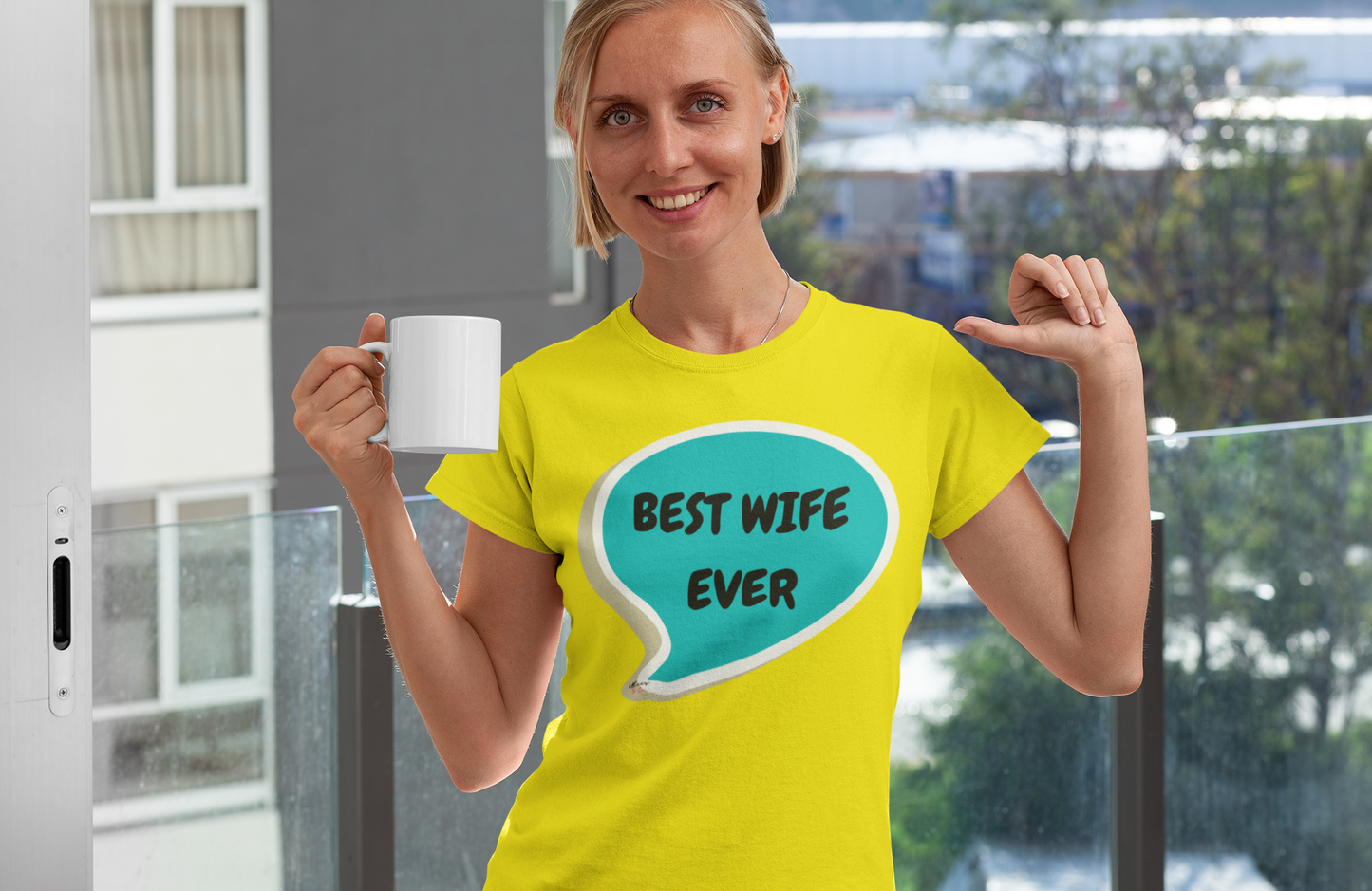 BEST WIFE EVER TSHIRT IN SPEECH BUBBLE GIFT UNISEX TEE FOR MOM T-SHIRT FOR WIFE