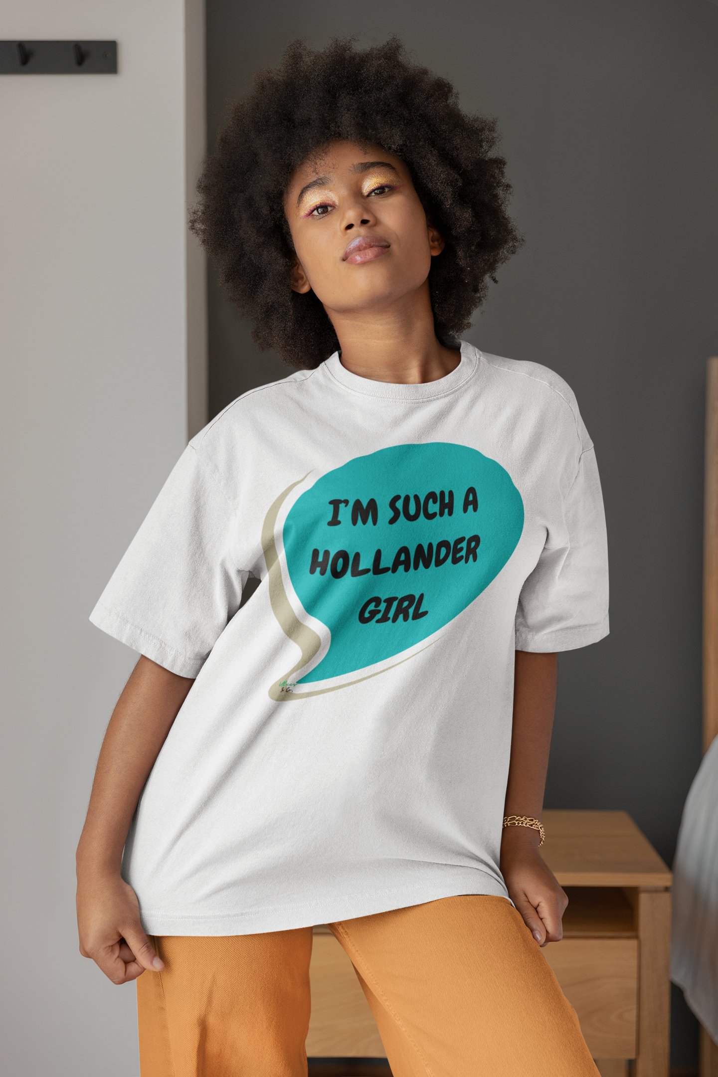 I'M SUCH A HOLLANDER GIRL T-SHIRT IN SPEECH BUBBLE GRAPHIC UNISEX T-SHIRT HEATED RIVALRY GIFT SHIRTS ILYA ROZANOV TEE FOR WOMEN FOR MEN HOCKEY PLAYER SHIRTS FOR GIFTS JERSEY NUMBER T-SHIRT