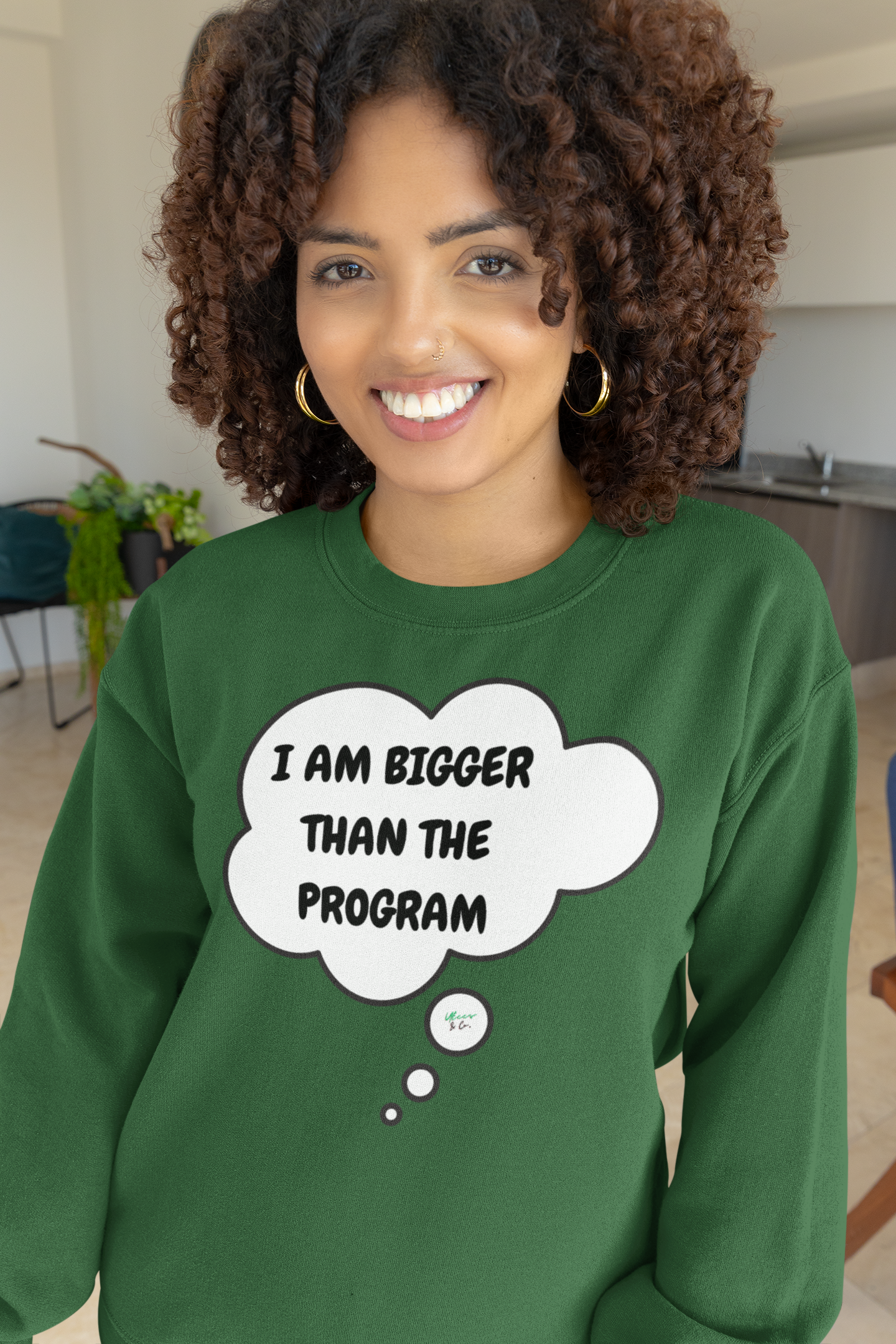 I AM BIGGER THAN THE PROGRAM SWEATSHIRT IN THOUGHT BUBBLE GRAPHIC UNISEX CREWNECK PULLOVER SWEATSHIRT FUNNY SAYINGS SWEATER SARCASTIC SAYINGS SWEATSHIRTS FOR WOMEN SWEATSHIRTS FOR MEN GIFT IDEAS