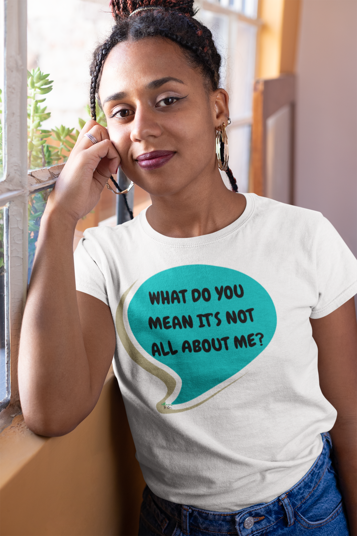 WHAT DO YOU MEAN IT'S NOT ALL ABOUT ME T-SHIRT IN SPEECH BUBBLE GRAPHIC UNISEX TSHIRT FUNNY SAYINGS T SHIRT SARCASTIC SAYINGS T-SHIRT SARCASM TEES GIFTS FOR WOMEN GIFT FOR MEN