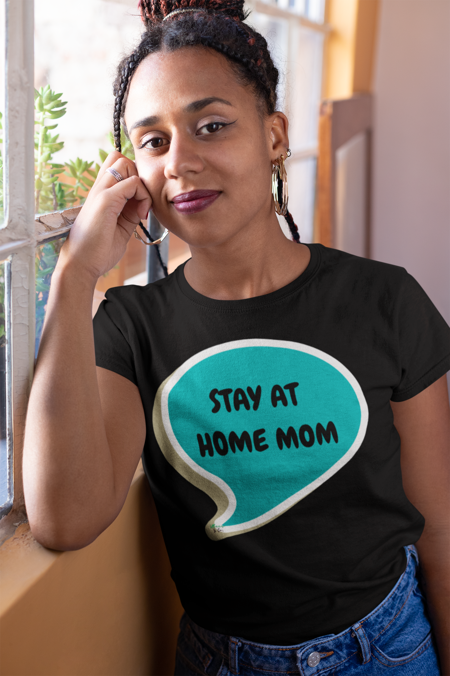 STAY AT HOME MOM T-SHIRT FIRST TIME MOM GIFT FOR SAHM GIFTS IN SPEECH BUBBLE GRAPHIC UNISEX T-SHIRT UNIQUE MOM GIFT TEES NEW MOM GIFTS FOR MOMS SHIRTS GIFTS FOR FIRST MOTHERS DAY TSHIRTS GIFTS FOR MOTHERS THANK YOU MOM GIFTS BIRTHDAY GIFT MOM