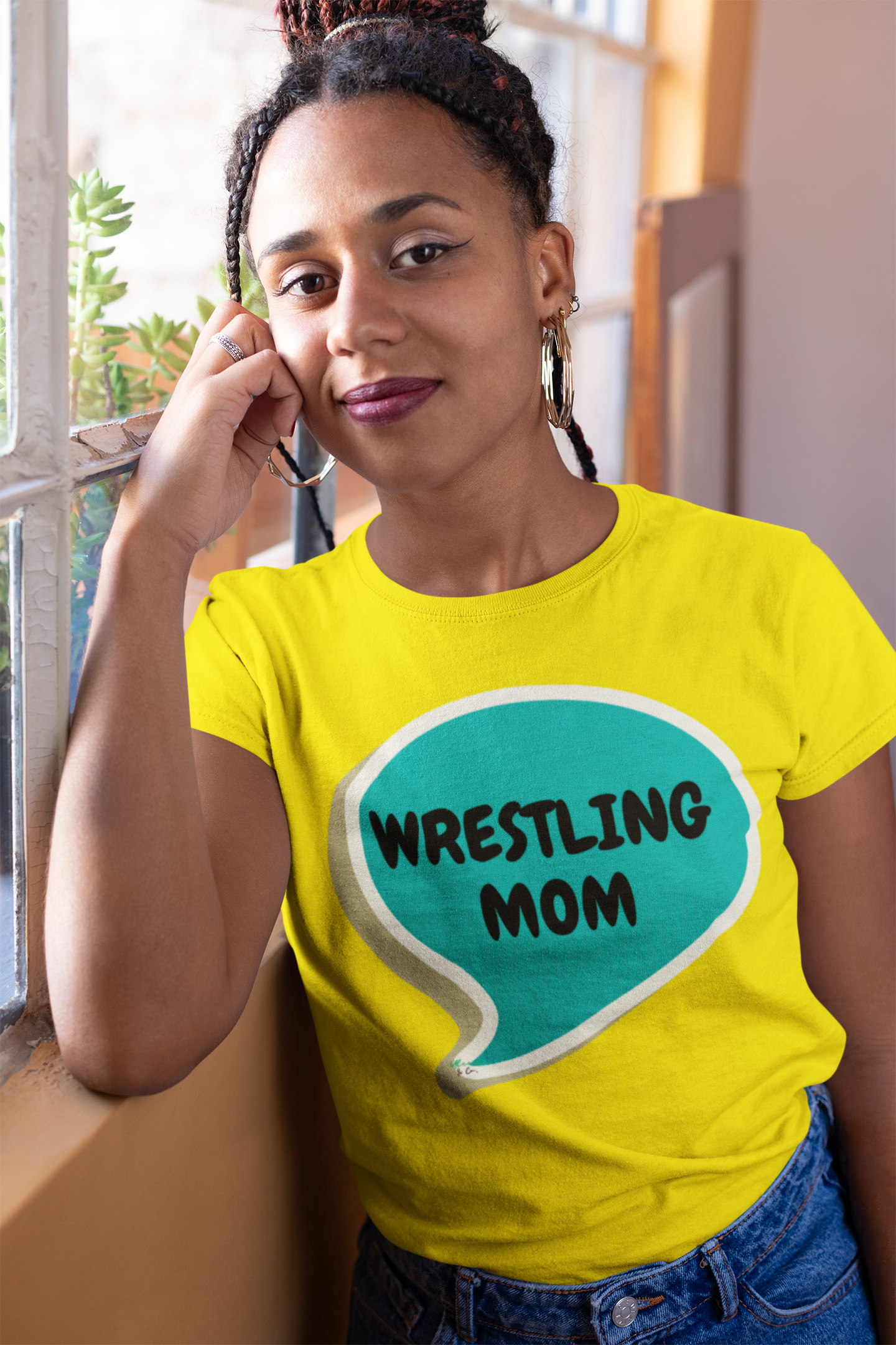MOM T WRESTLING TSHIRT UNIQUE MOM GIFT WRESTLING MOM T-SHIRT THANK YOU MOM GIFTS IN SPEECH BUBBLE GRAPHIC UNISEX T-SHIRT MOTHER'S DAY TEES BIRTHDAY GIFT FOR WOMAN MOM'S SHIRTS FOR MOM SHIRTS FOR AUNTS TEES FOR SISTERS GIFT FOR DAUGHTER
