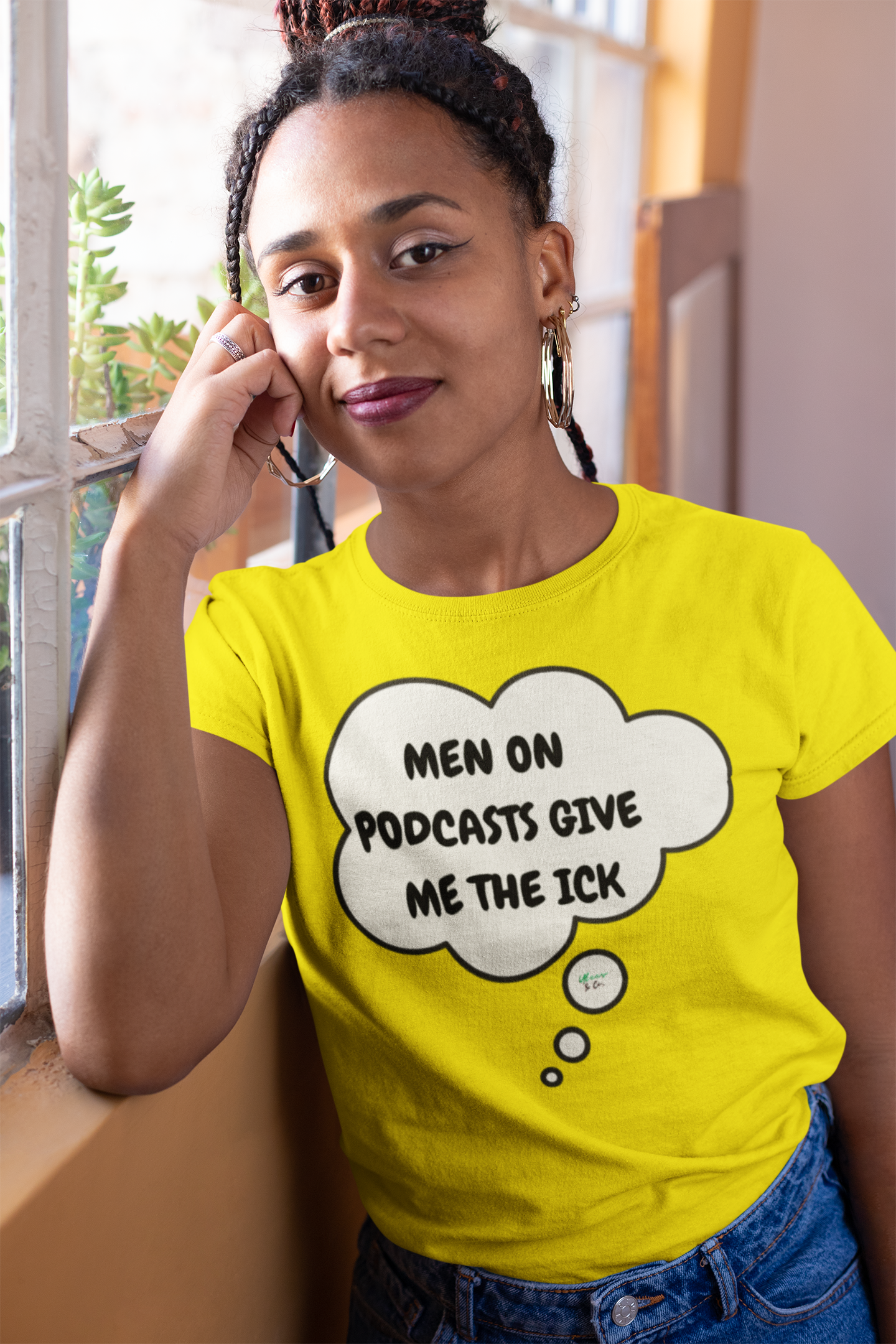 MEN ON PODCASTS GIVE ME THE ICK T-SHIRT UNIQUE GRAPHIC UNISEX THOUGHT BUBBLE SHIRT FUNNY SAYINGS TEES SARCASTIC SAYINGS T-SHIRT HILARIOUS SHIRTS SARCASM TEES BIRTHDAY GIFTS FOR WOMEN GIFT FOR MEN SARCASM TEES