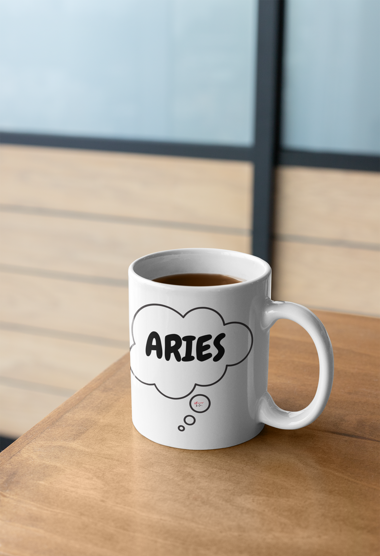 ARIES ZODIAC SIGN COFFEE MUG IN THOUGHT BUBBLE GIFT FOR HOROSCOPE CERAMIC MUG 11oz COFFEE LOVER GIFT ARIES ZODIAC SIGN ASTRONOMY MUG