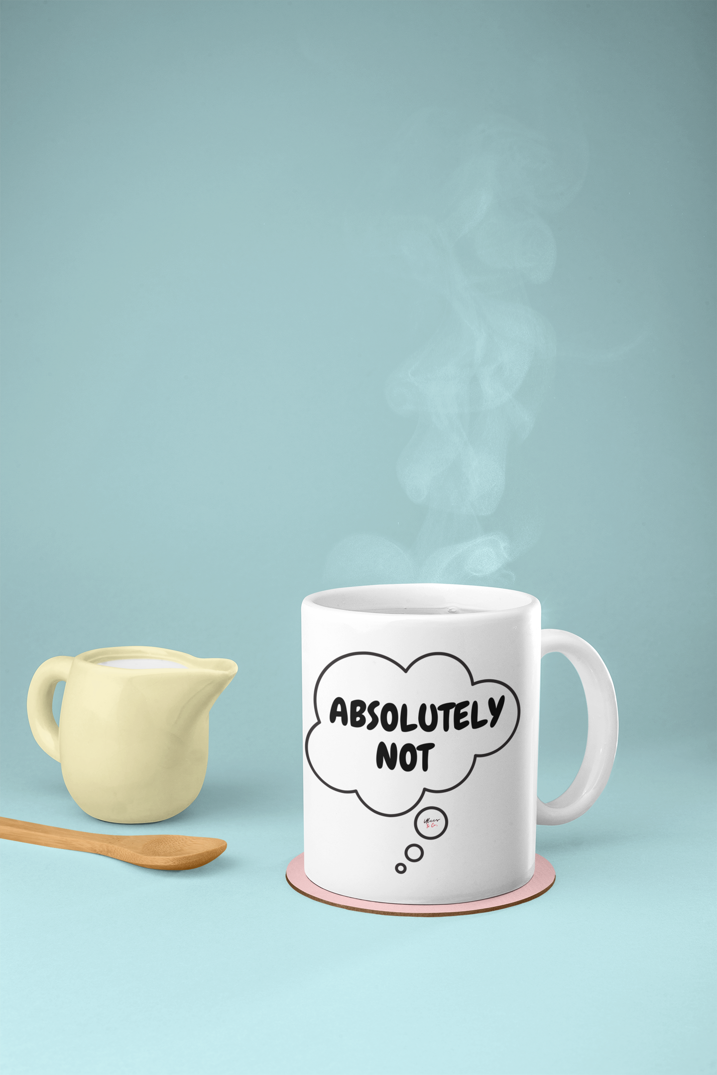 ABSOLUTELY NOT COFFEE MUG IN THOUGHT BUBBLE FOR COFFEE DRINKER GIFT FUNNY SAYINGS GIFT COFFEE GIFT MUG ABSOLUTELY NOT IN CERAMIC MUG 11oz SARCASTIC SAYINGS MUG GIFT