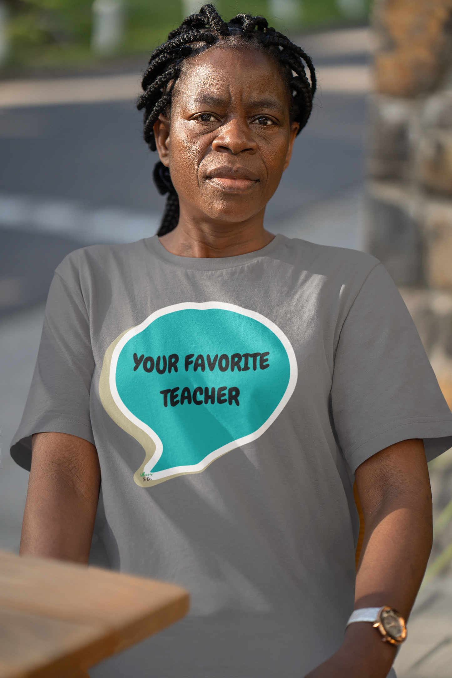 YOUR FAVORITE TEACHER T-SHIRT IN SPEECH BUBBLE UNISEX TSHIRT GRAPHIC TEES FUNNY SAYINGS T SHIRT SARCASTIC SAYINGS T-SHIRT SARCASM TEES GIFTS FOR WOMEN GIFT FOR MEN