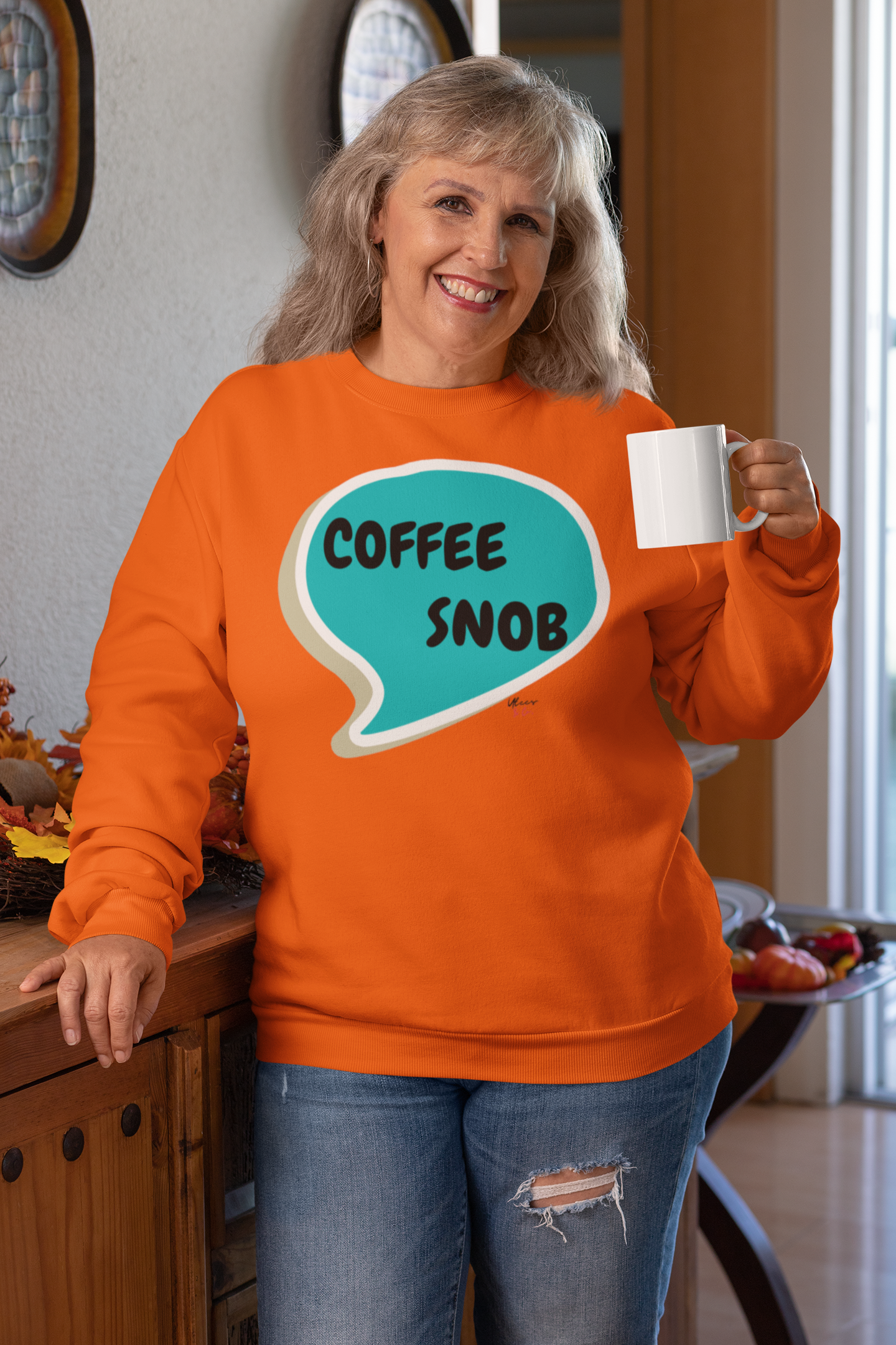 COFFEE SNOB SWEATSHIRT UNISEX PULLOVER CREWNECK SWEATSHIRT IN SPEECH BUBBLE FOR WOMEN GIFT FOR MEN SARCASTIC SAYINGS SWEATER FUNNY SAYINGS SWEATSHIRTS