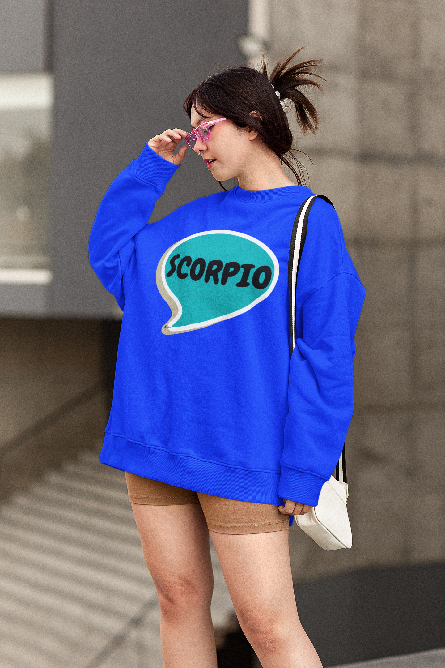 SCORPIO ZODIAC SIGN SWEATSHIRT IN SPEECH BUBBLE UNISEX CREWNECK PULLOVER SWEATSHIRT HOROSCOPE SCORPIO ZODIAC SIGNS SWEATER ASTRONOMY SCORPIO SIGNS SWEATSHIRT SCORPIO ZODIAC SYMBOLS SWEATSHIRT SCORPIO SIGN ZODIAC SEASON