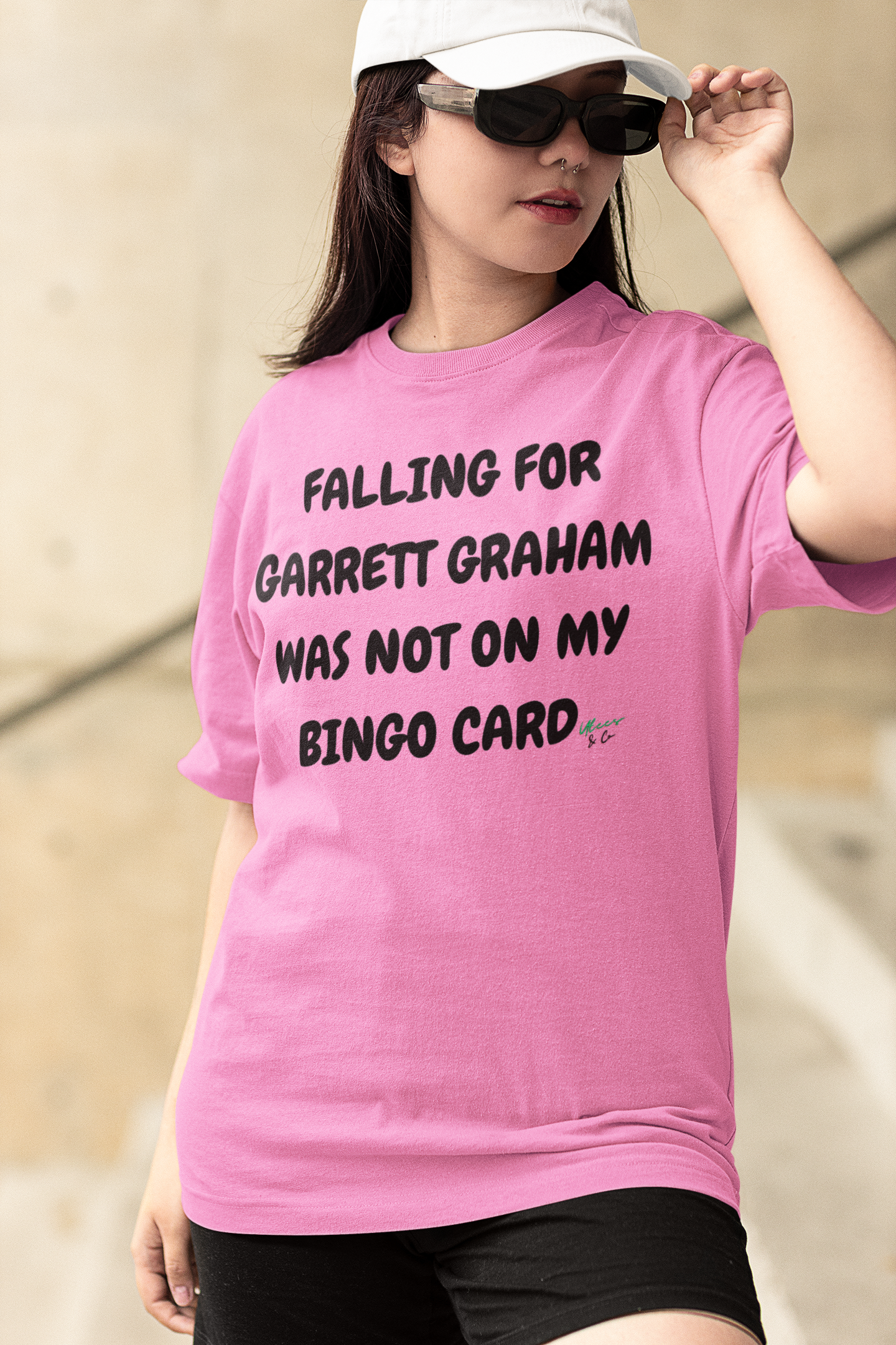 FALLING FOR GARRETT GRAHAM WAS NOT ON MY BINGO CARD T-SHIRT HOCKEY PLAYER UNIQUE GRAPHIC UNISEX TEXT ONLY DESIGN SHIRT STREETWEAR FASHION OFF CAMPUS TEES OFF CAMPUS SERIES FOR HOCKEY TEAM FANS T-SHIRT GARRETT GRAHAM CHARACTER TEES GIFTS FOR WOMEN