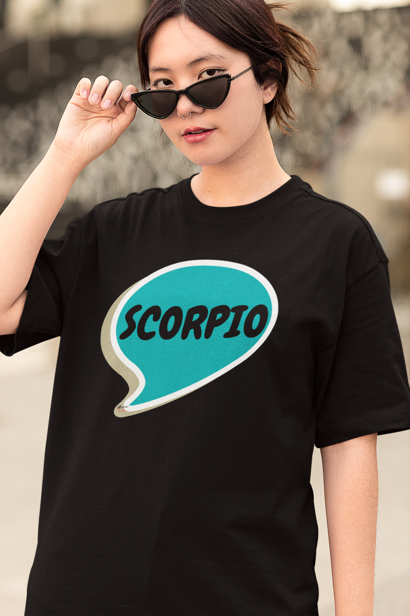 SCORPIO ZODIAC SIGN T-SHIRT IN SPEECH BUBBLE SCORPIO HOROSCOPE BIRTHDAY SIGN GIFT FOR BIRTHDAY SCORPIO SEASON SCORPIO ASTROLOGY SIGN T SHIRT