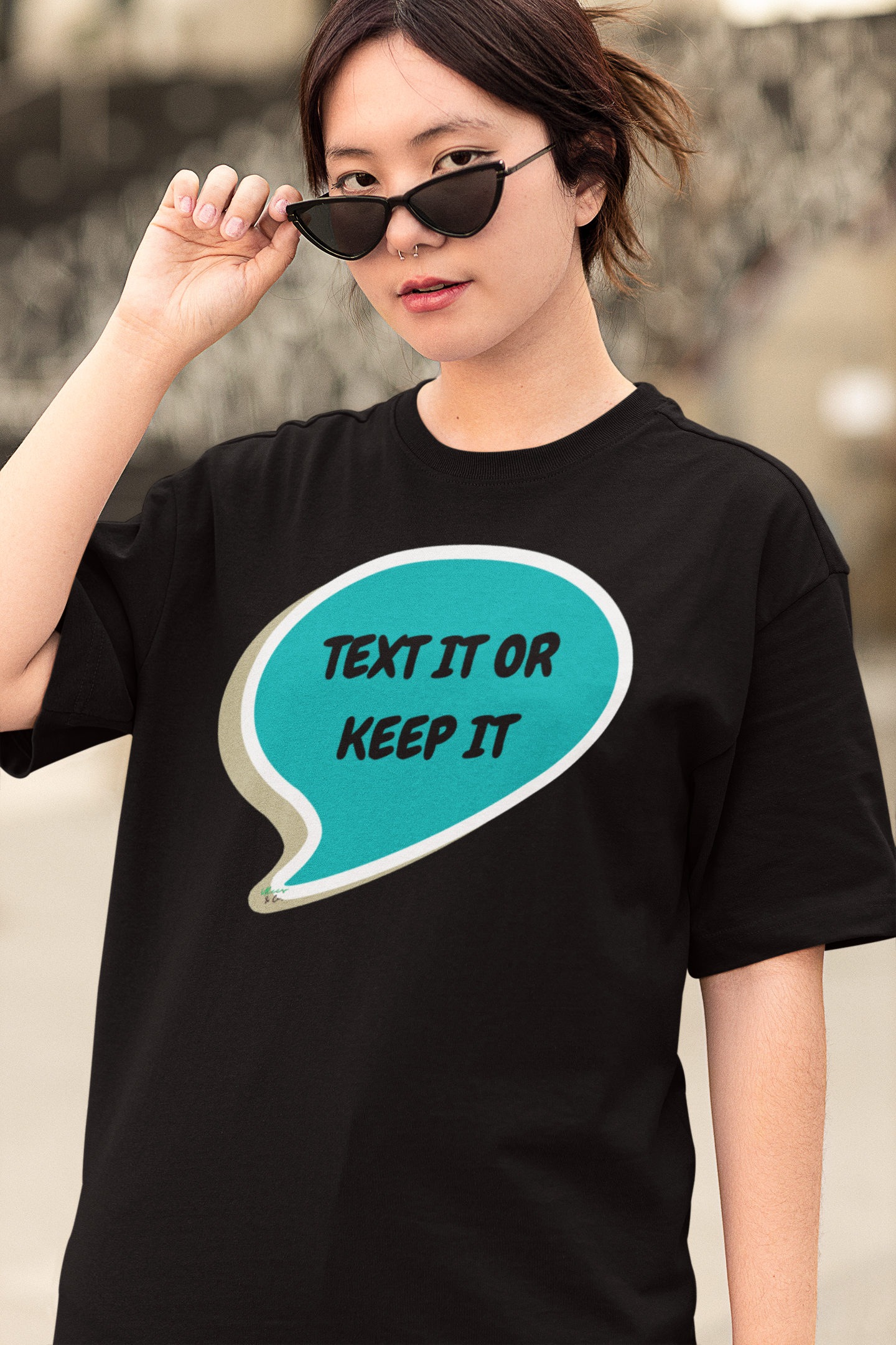 TEXT IT OR KEEP IT T-SHIRT IN SPEECH BUBBLE UNISEX TSHIRT GRAPHIC TEES FUNNY SAYINGS T SHIRT SARCASTIC SAYINGS T-SHIRT SARCASM TEES GIFTS FOR WOMEN GIFT FOR MEN