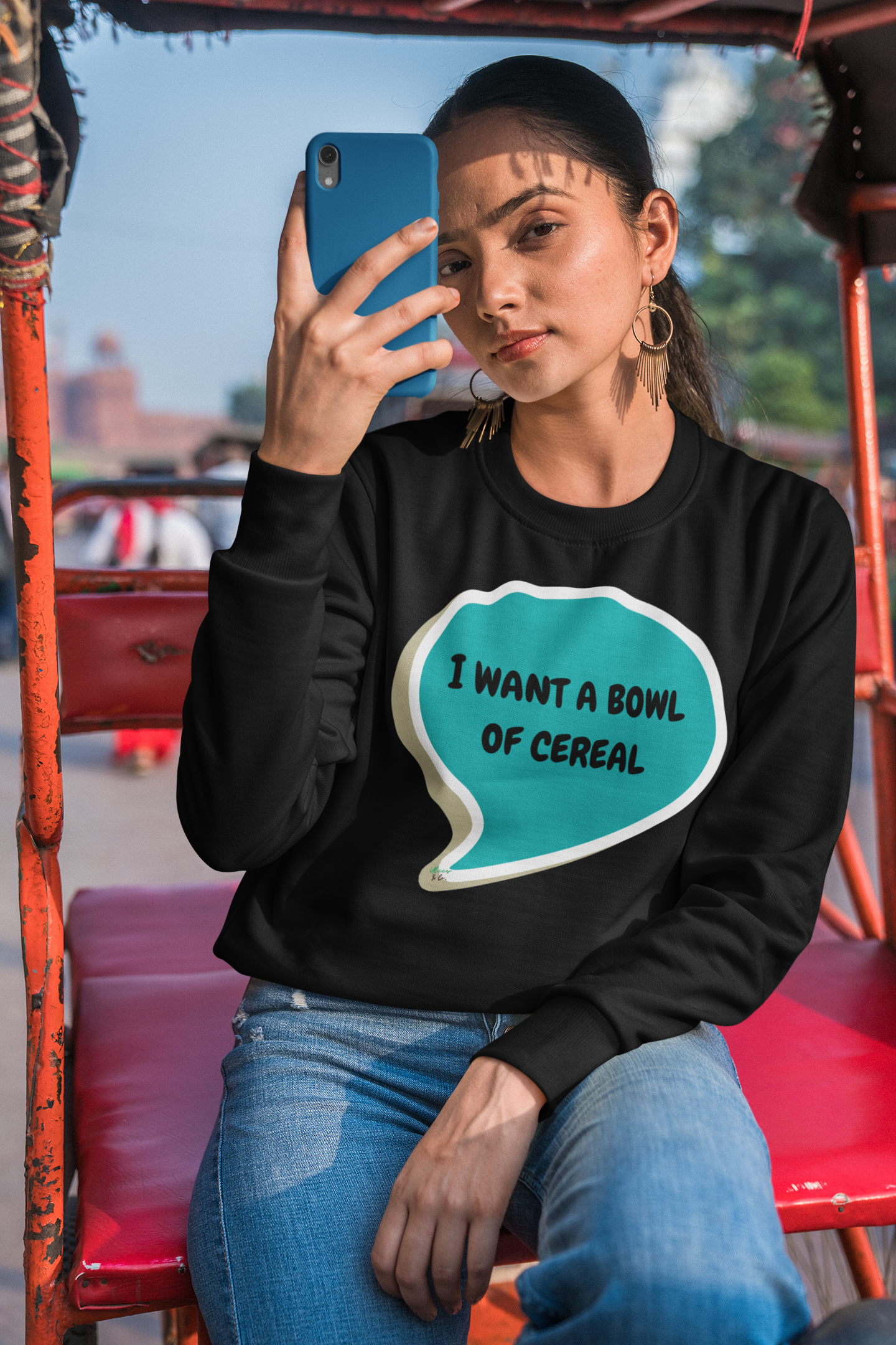 I WANT A BOWL OF CEREAL IN SPEECH BUBBLE GRAPHIC UNISEX T-SHIRT SARCASTIC SHIRTS SARCASM TEES FUNNY TEES FOR WOMAN SHIRTS GIFTS HILARIOUS SHIRTS FOR MEN AND WOMEN